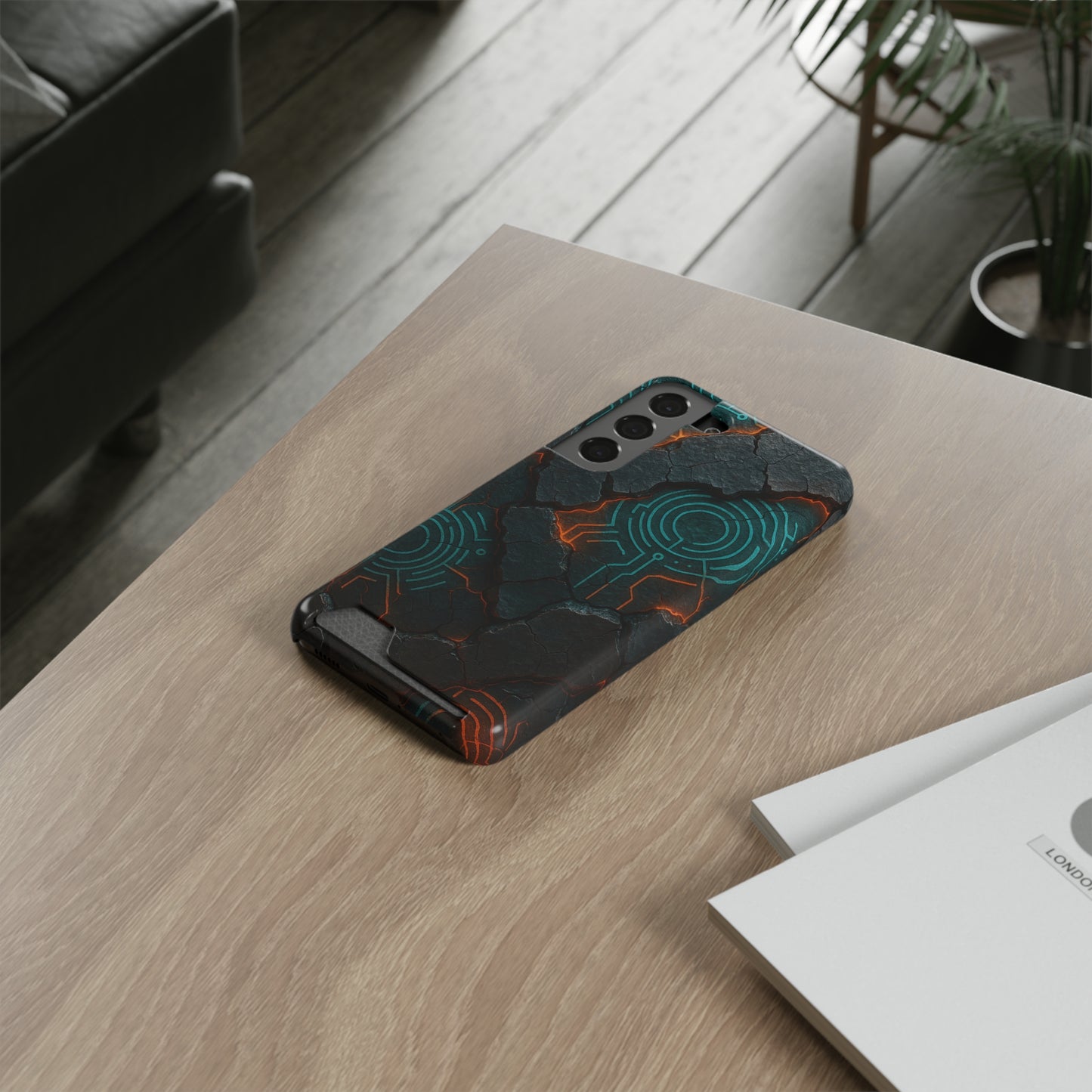 Circuit Eruption • Samsung Galaxy S22 • MagSafe® Tough Case with Card Holder