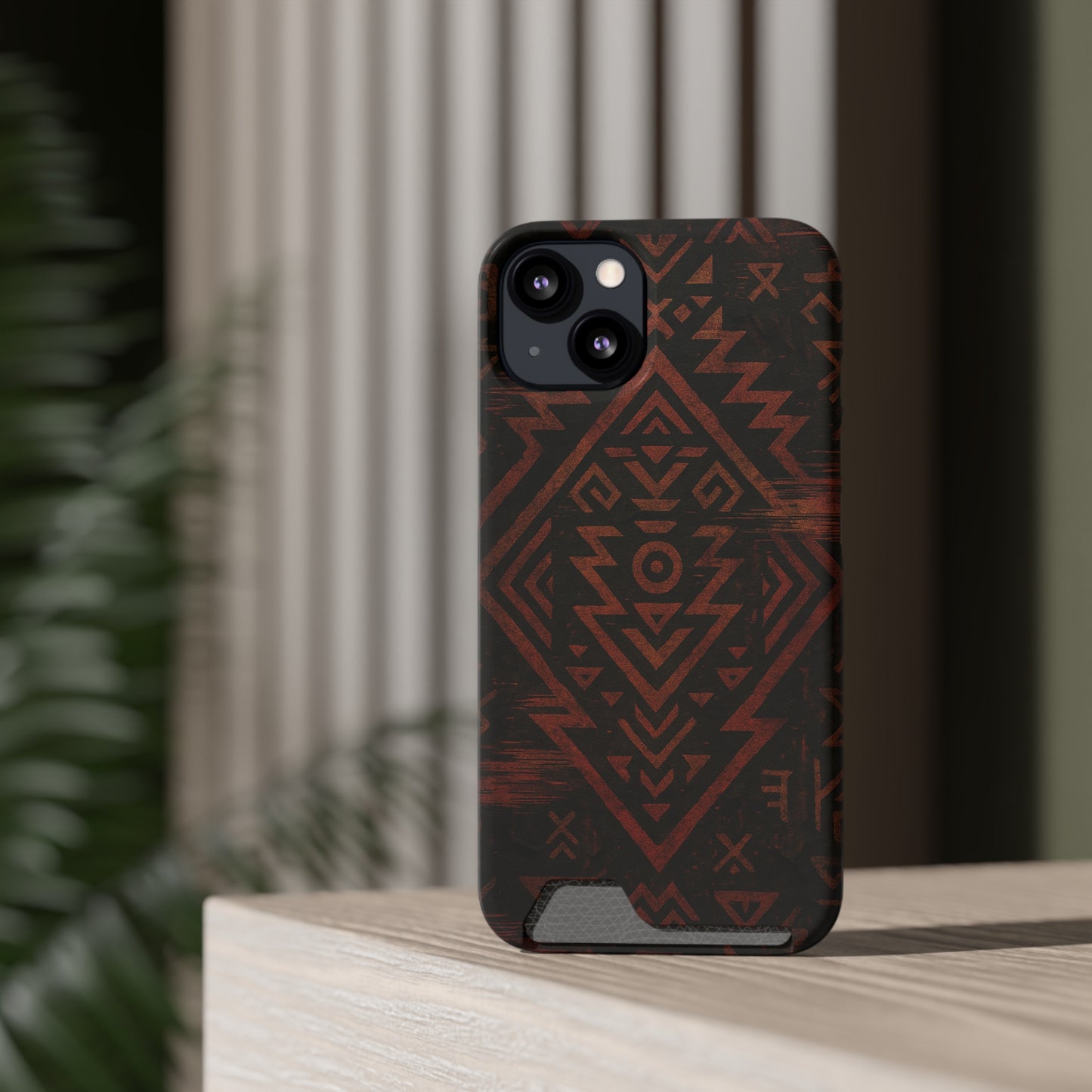 Tribal Glitch • Apple iPhone 13 • MagSafe® Tough Case with Card Holder