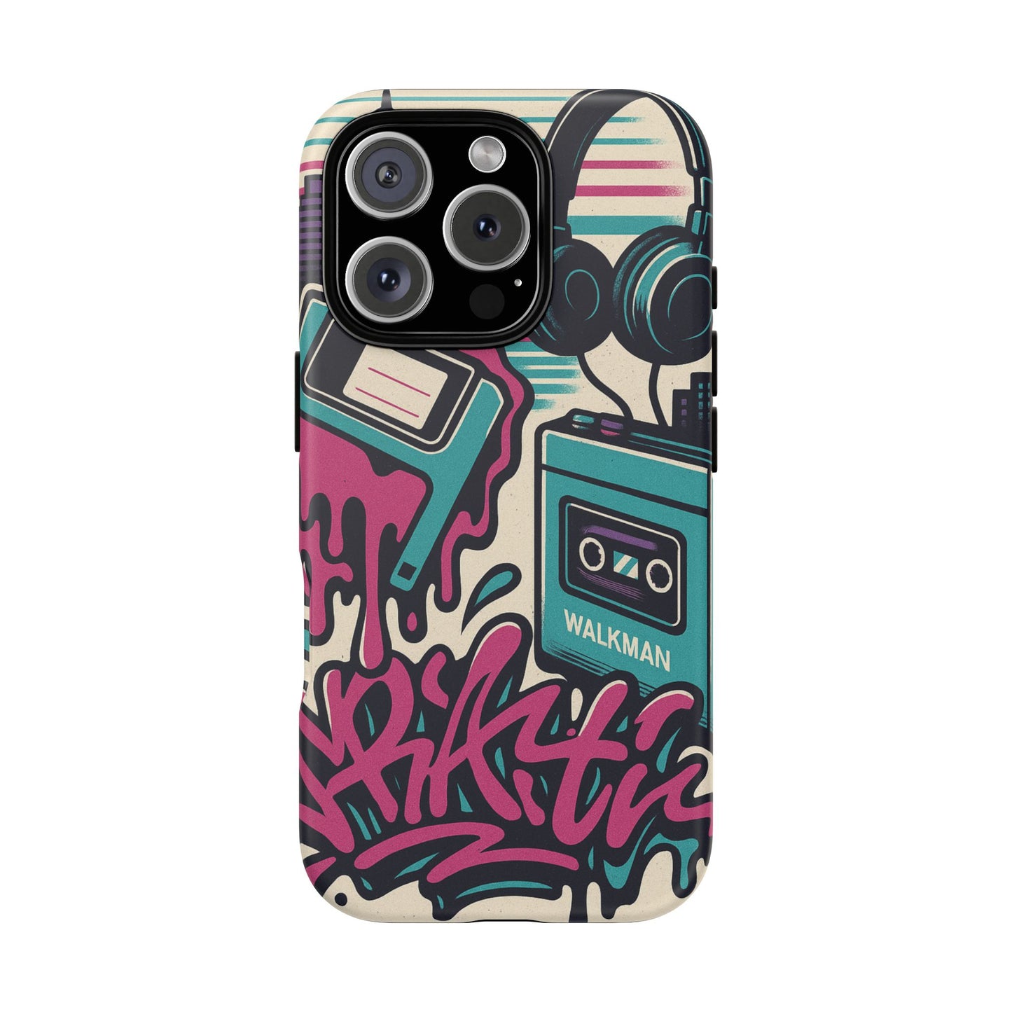 Retro Beats • Apple iPhone 16 • MagSafe® Magnetic Tough Case