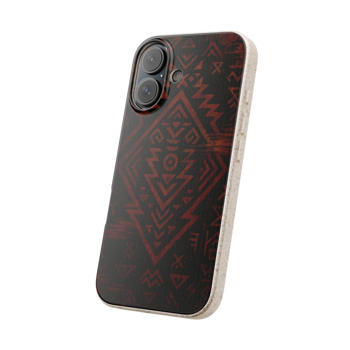 Tribal Glitch • Apple iPhone 16 Eco-Friendly Phone Case