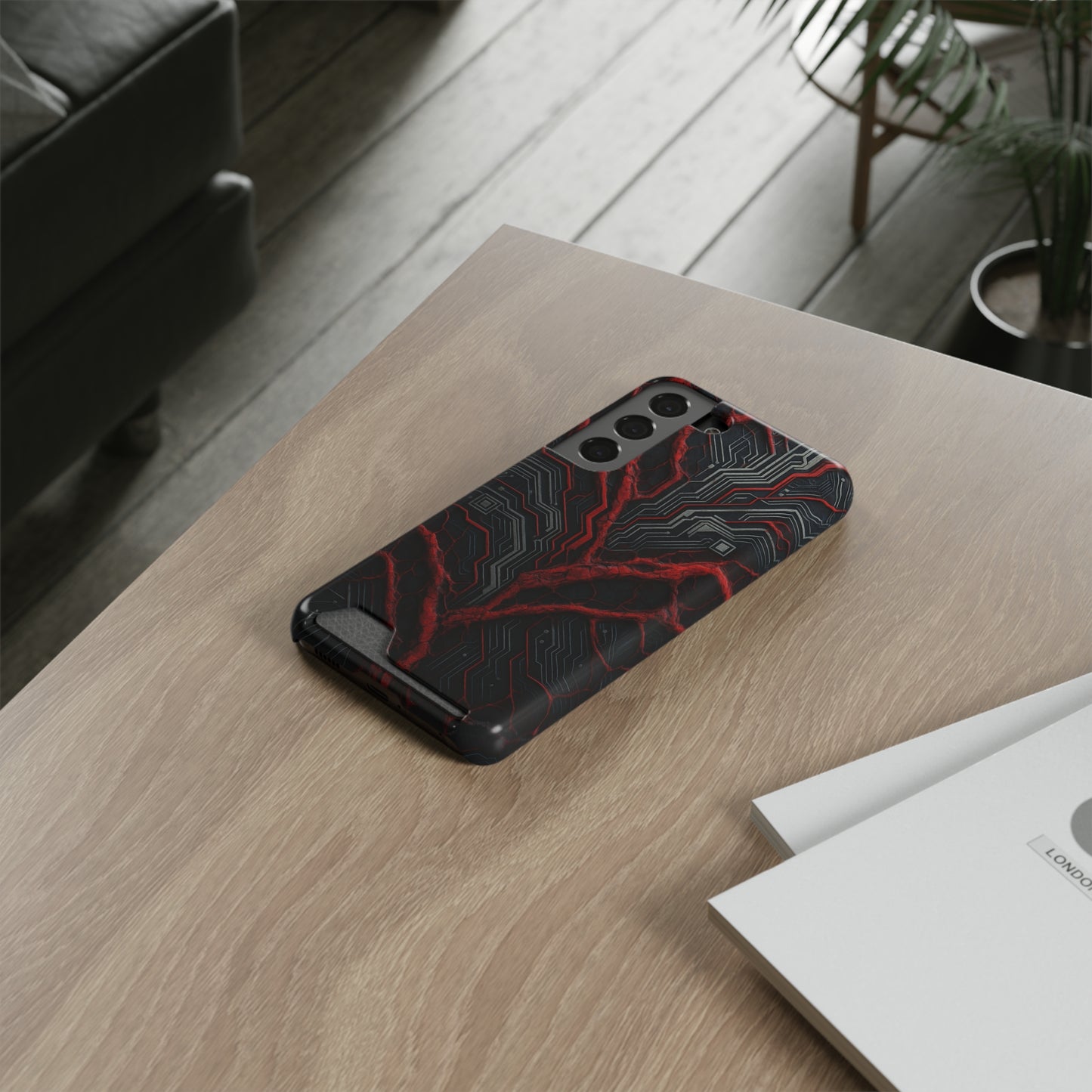 Binary Vein • Samsung Galaxy S22 • MagSafe® Tough Case with Card Holder
