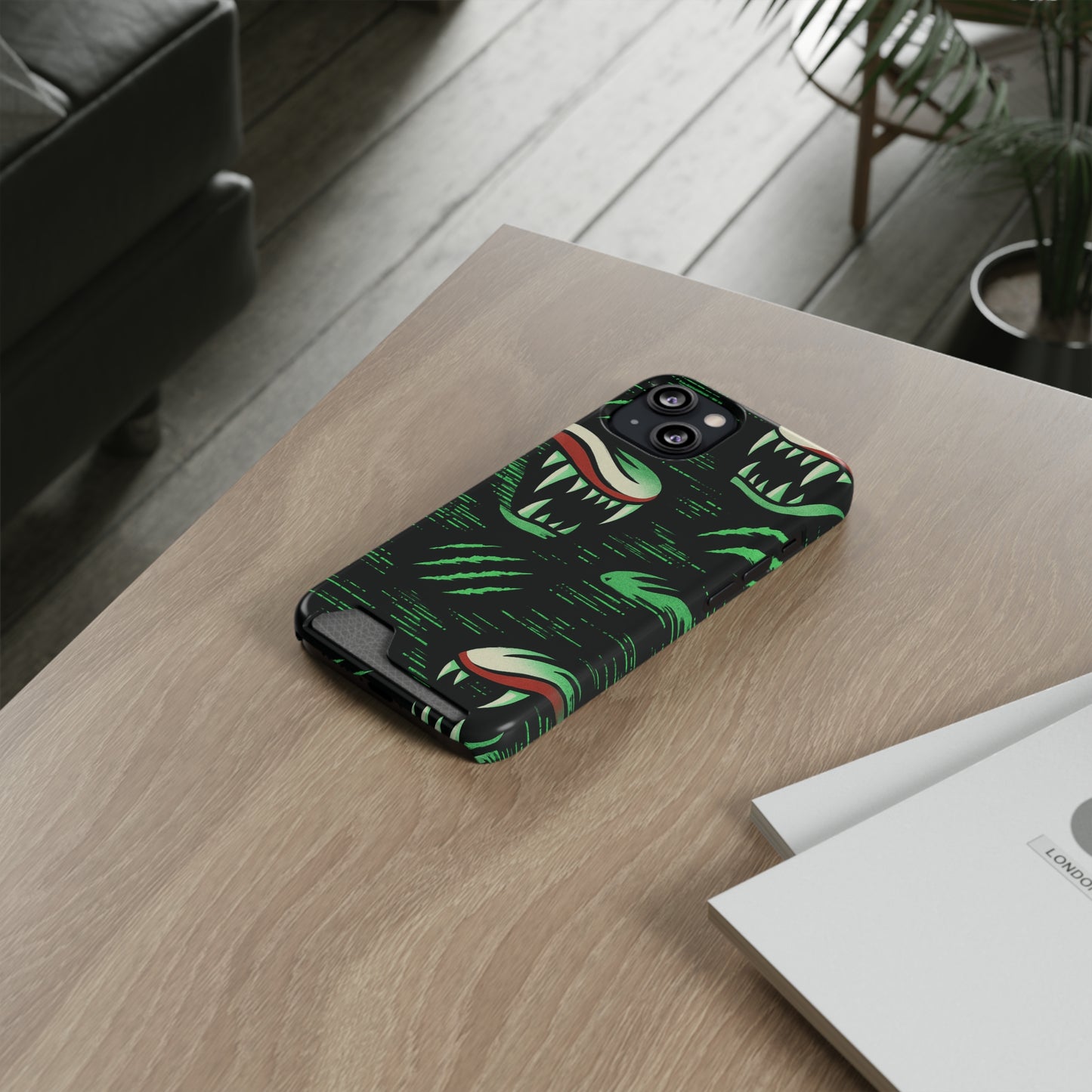 Viscous Glitch• Apple iPhone 13 • MagSafe® Tough Case with Card Holder