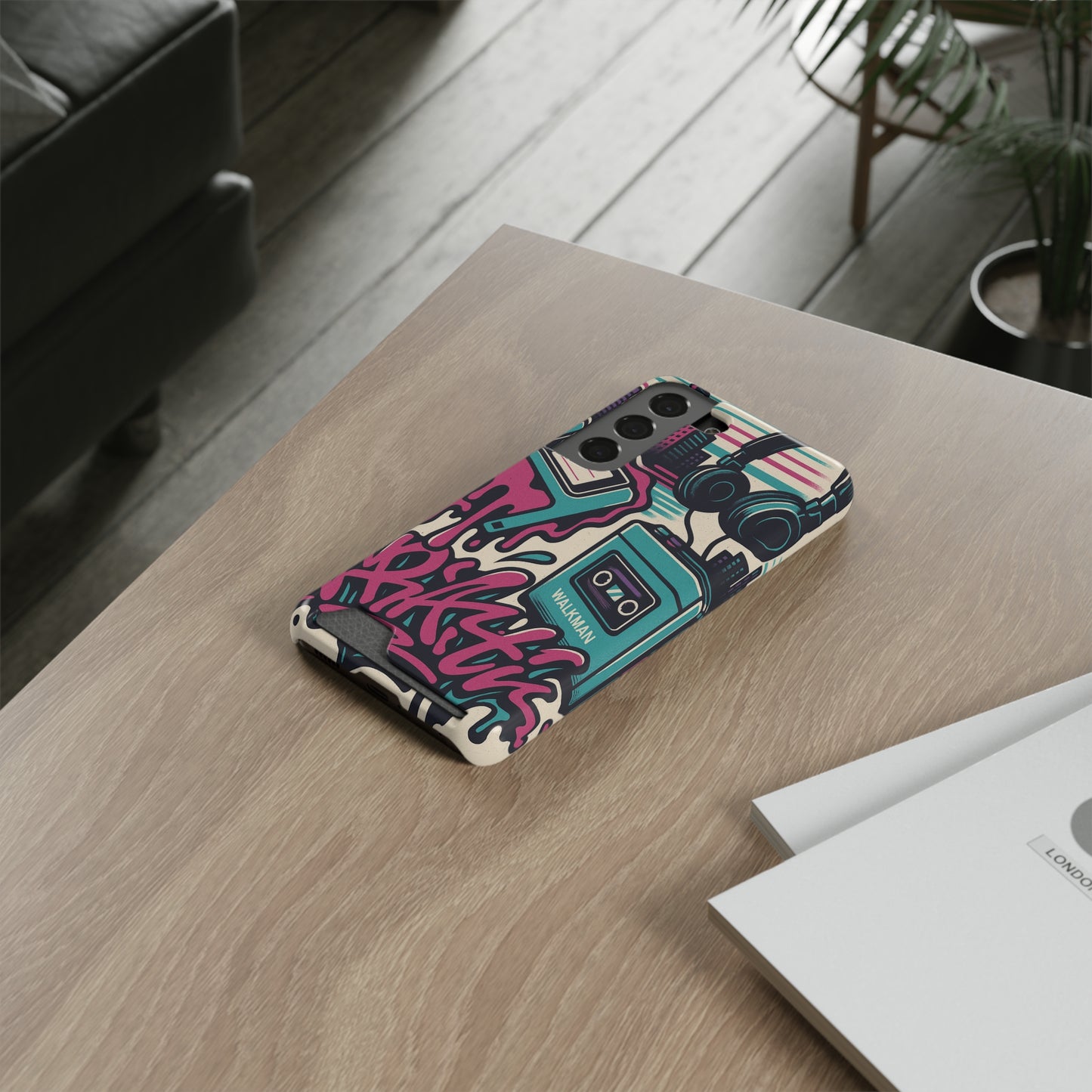 Retro Beats • Samsung Galaxy S22 • MagSafe® Tough Case with Card Holder