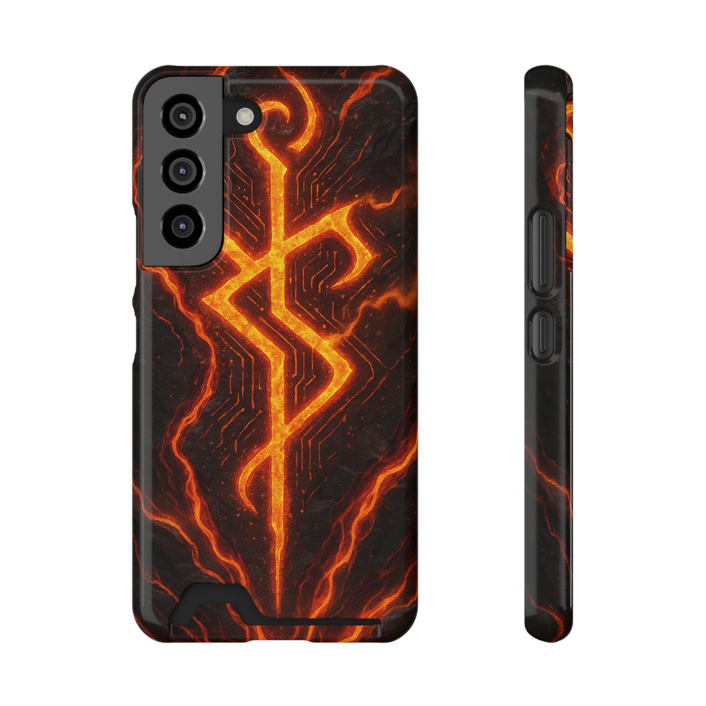 Molten Glyph • Samsung Galaxy S22 • MagSafe® Tough Case with Card Holder