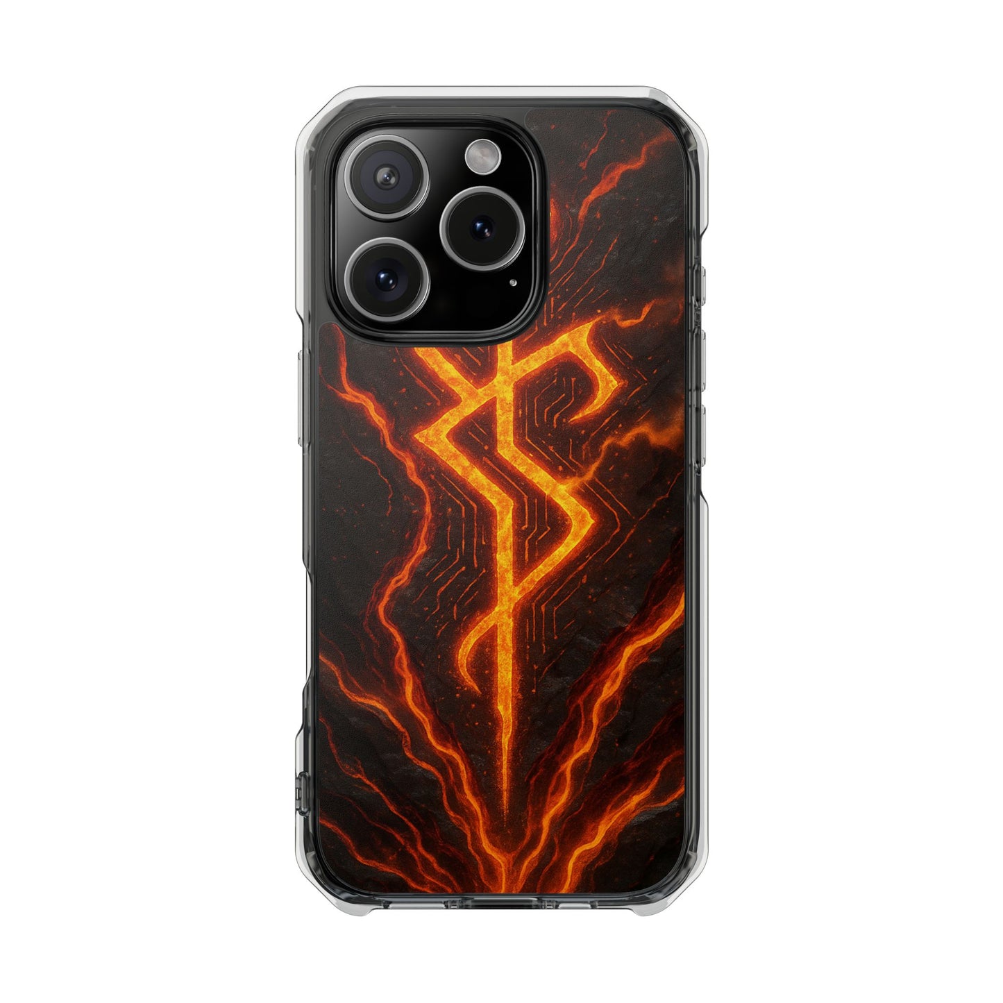 Molten Glyph • Apple iPhone 16 • MagSafe® Clear Case