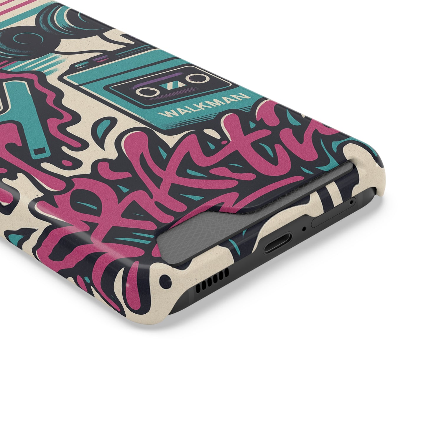 Retro Beats • Samsung Galaxy S22 • MagSafe® Tough Case with Card Holder