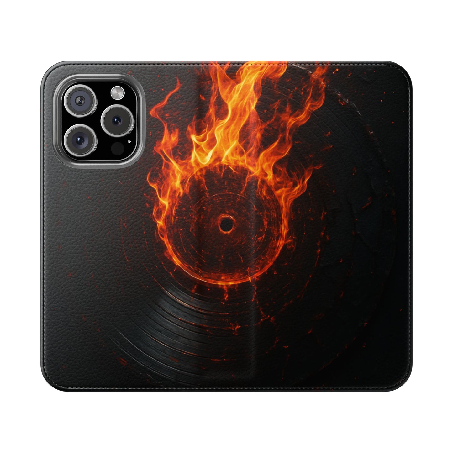 Vinyl Inferno • Apple iPhone 16 Flip Case