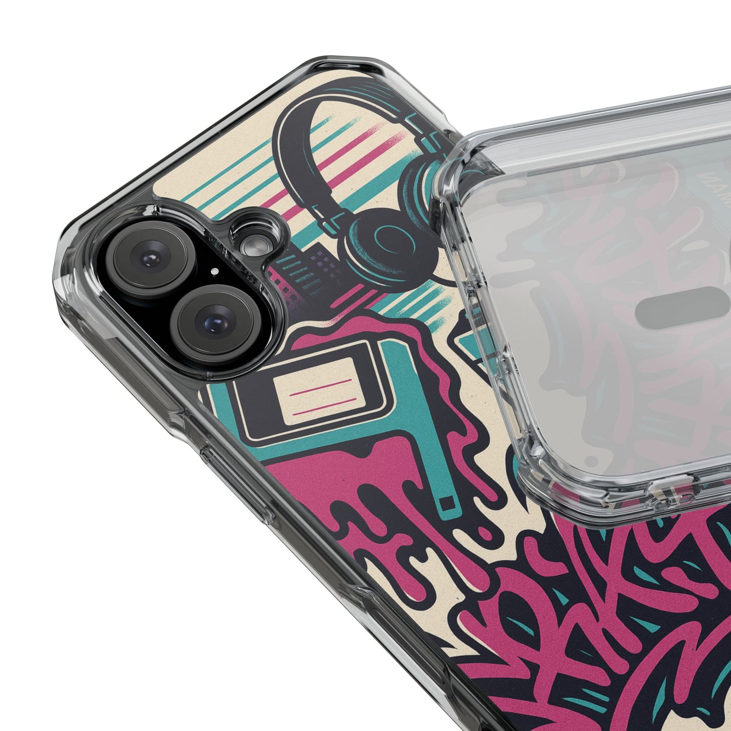 Retro Beats • Apple iPhone 16 • MagSafe® Clear Case