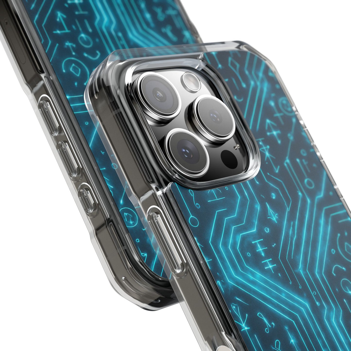Circuit Glyph • Apple iPhone 16 • MagSafe® Clear Case