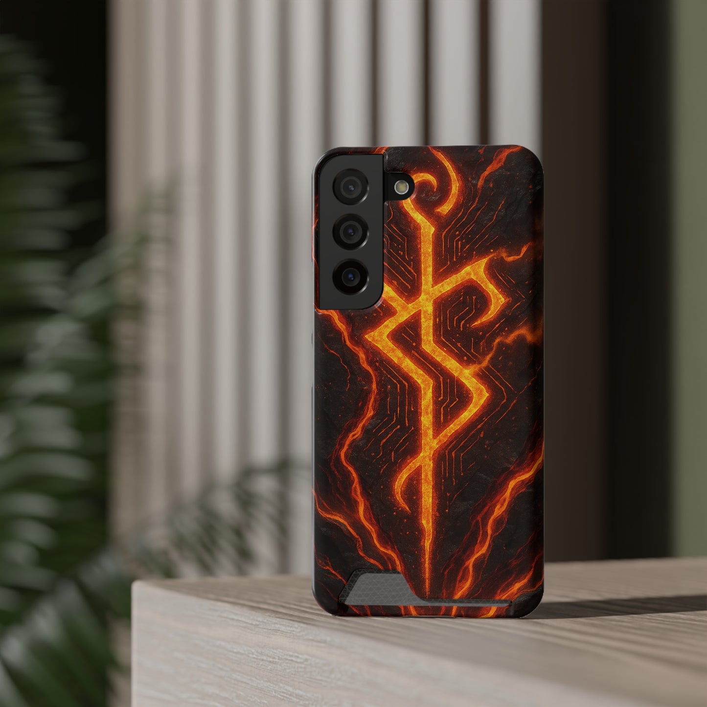 Molten Glyph • Samsung Galaxy S22 • MagSafe® Tough Case with Card Holder