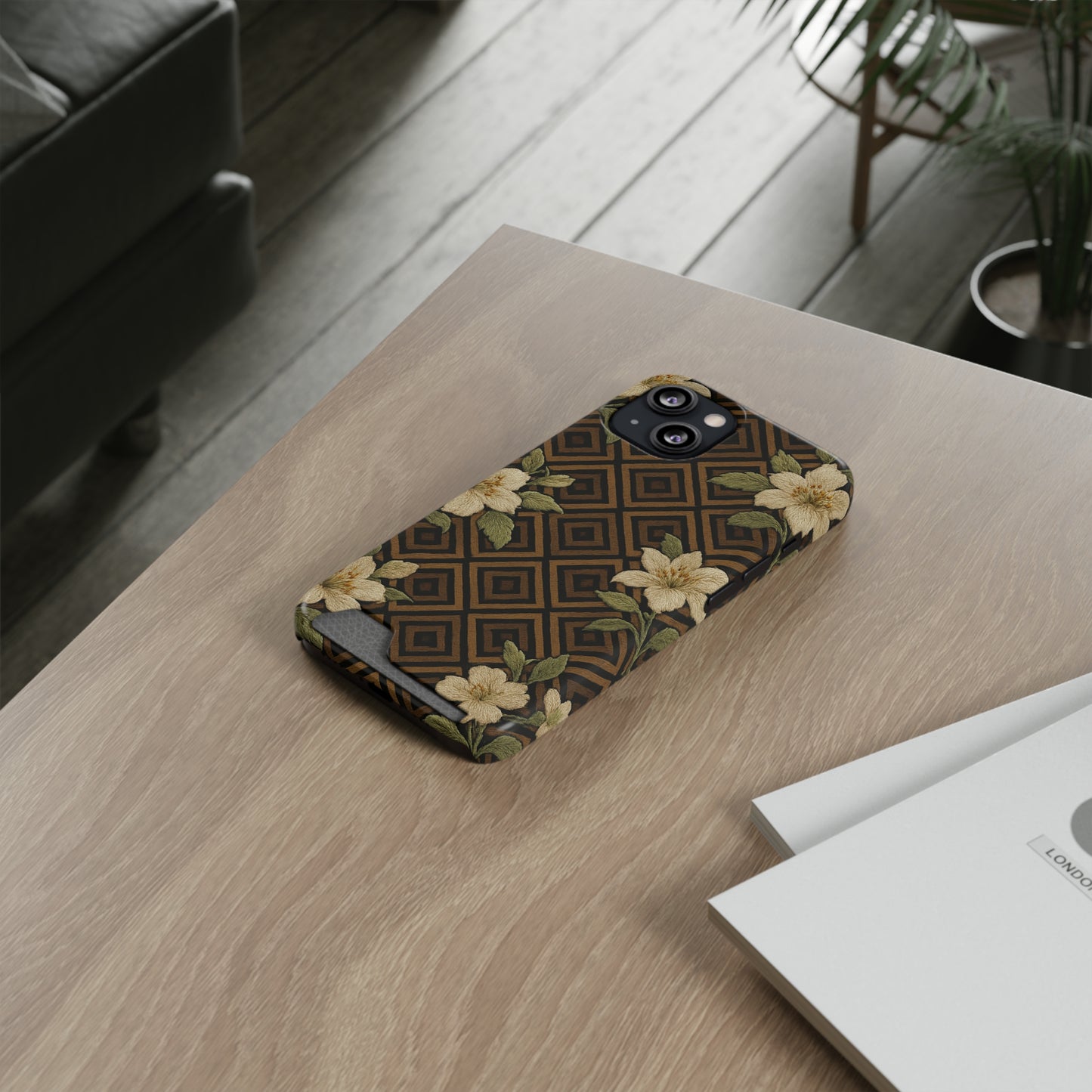 Velvet Bloom • Apple iPhone 13 • MagSafe® Tough Case with Card Holder