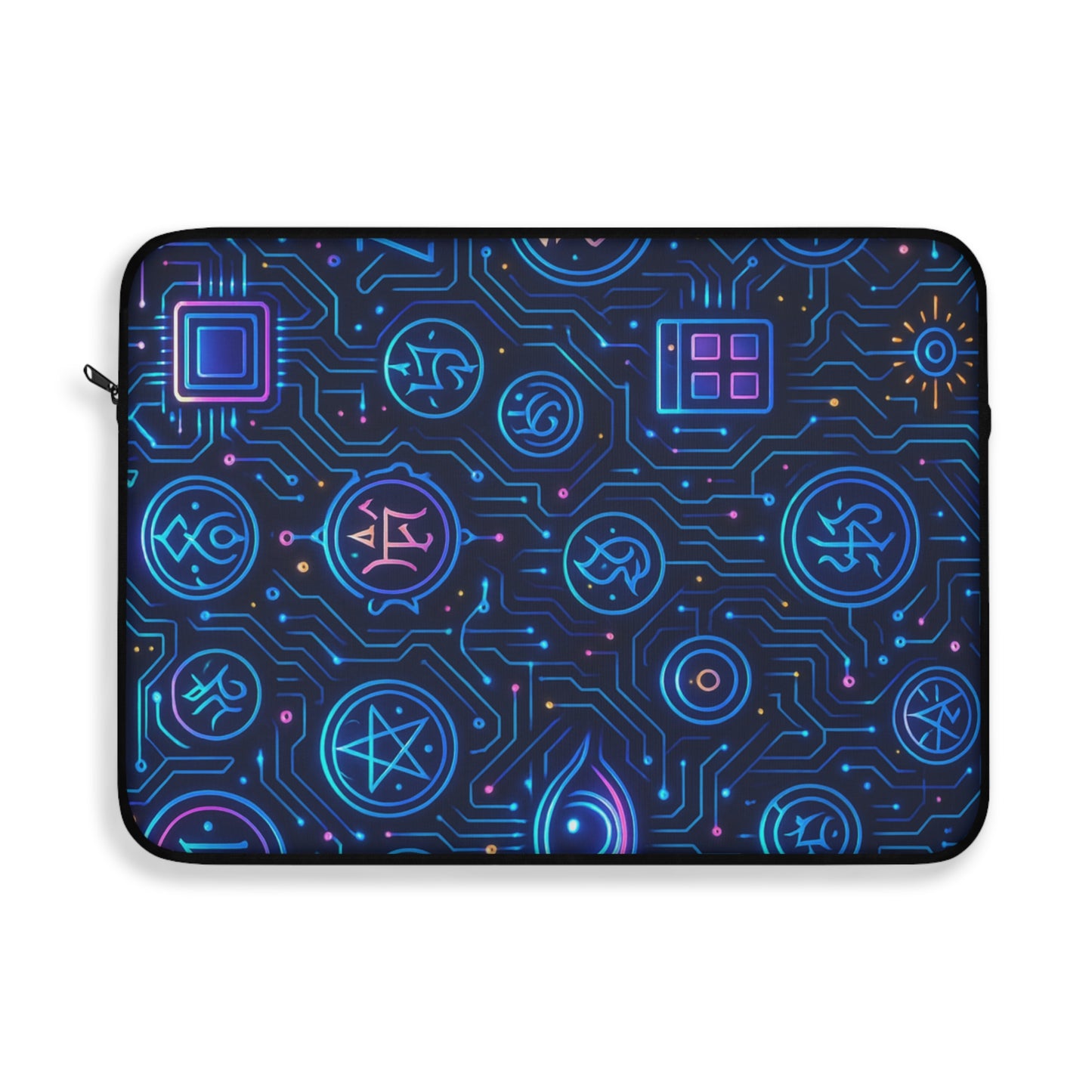 Cypher Glyphs • Single Zipper Laptop Sleeve
