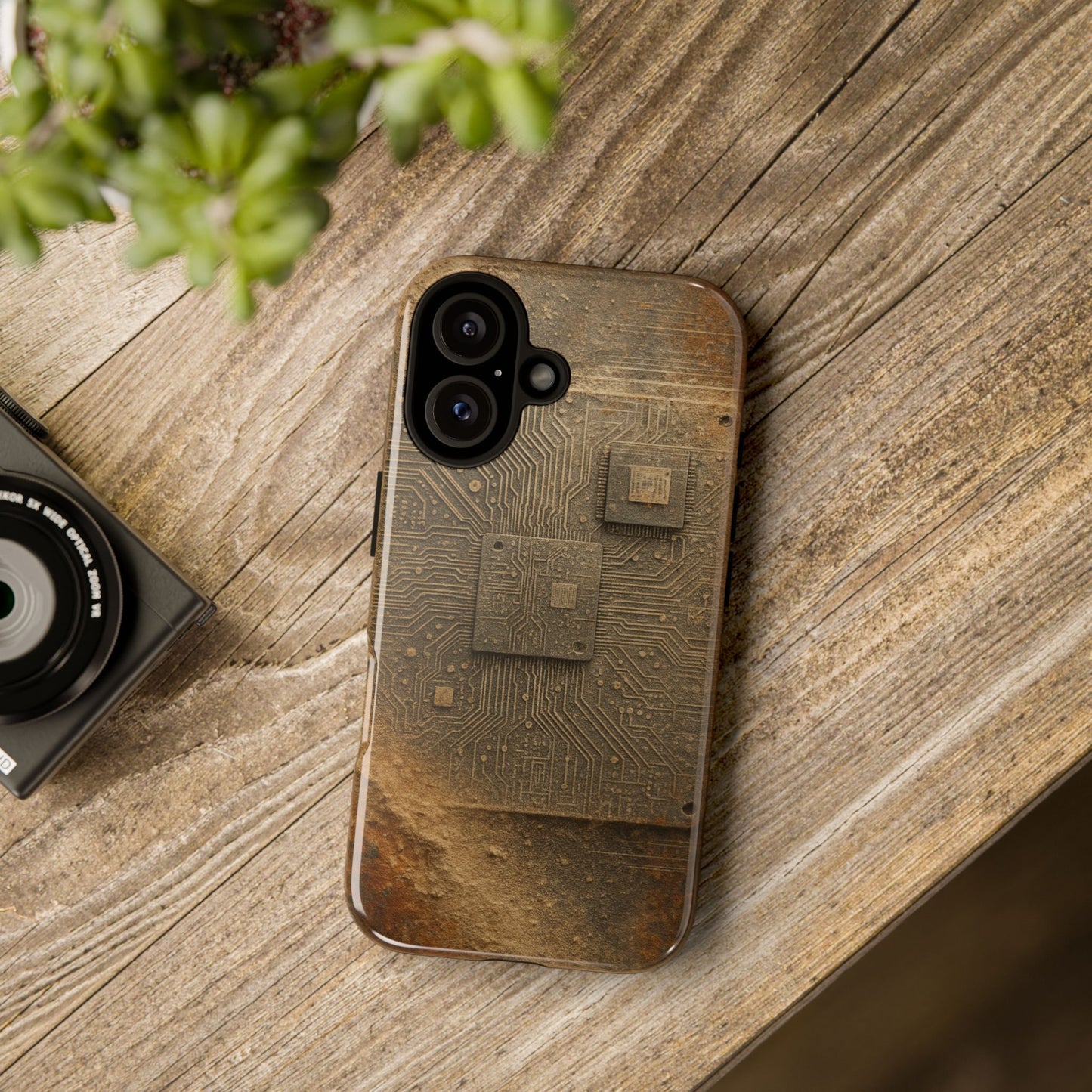 Sand Circuit • Apple iPhone 16 • MagSafe® Magnetic Tough Case