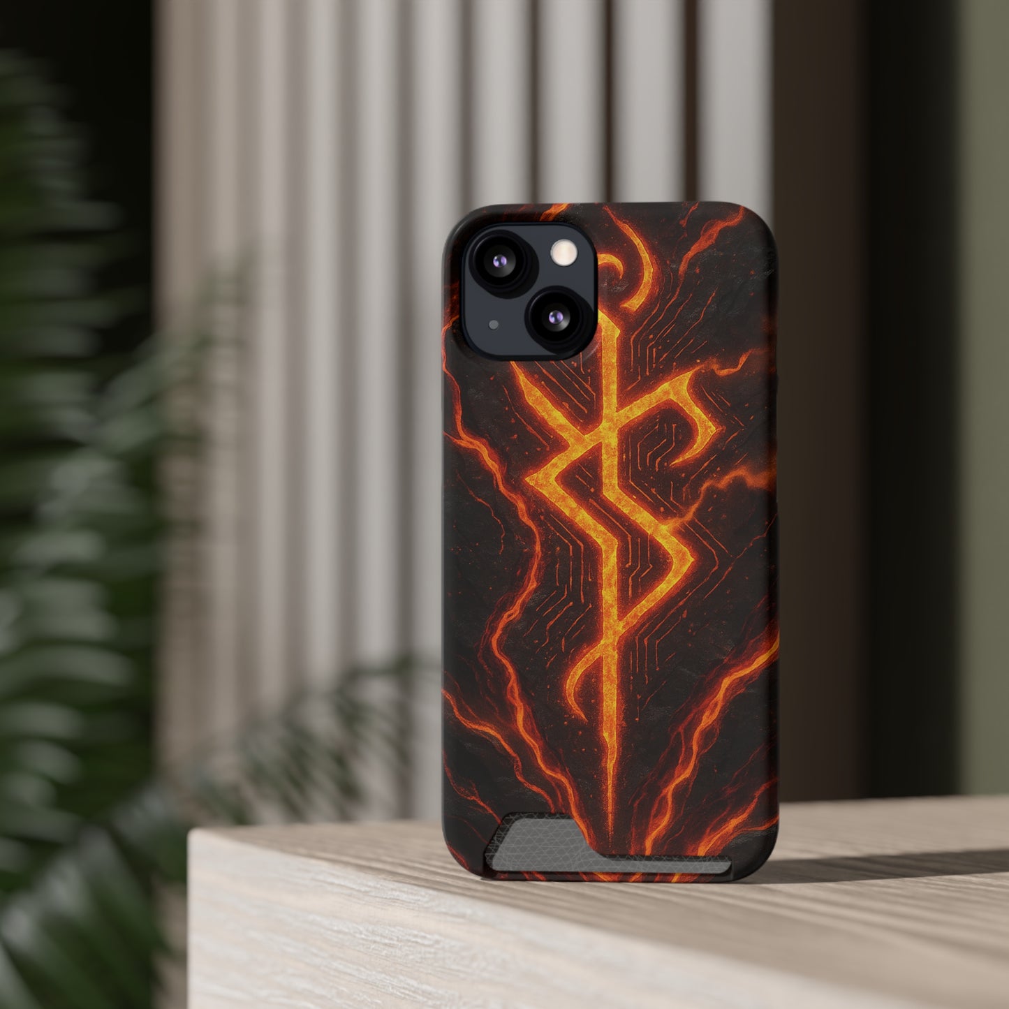 Molten Glyph • Apple iPhone 13 • MagSafe® Tough Case with Card Holder