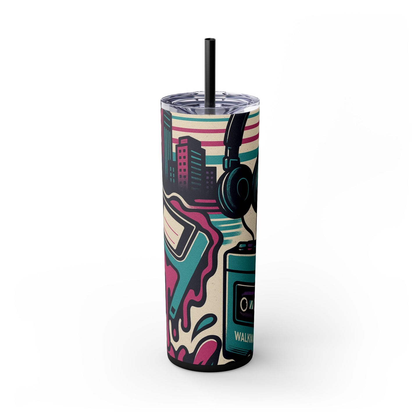 Retro Beats • Skinny Tumbler 20 Oz