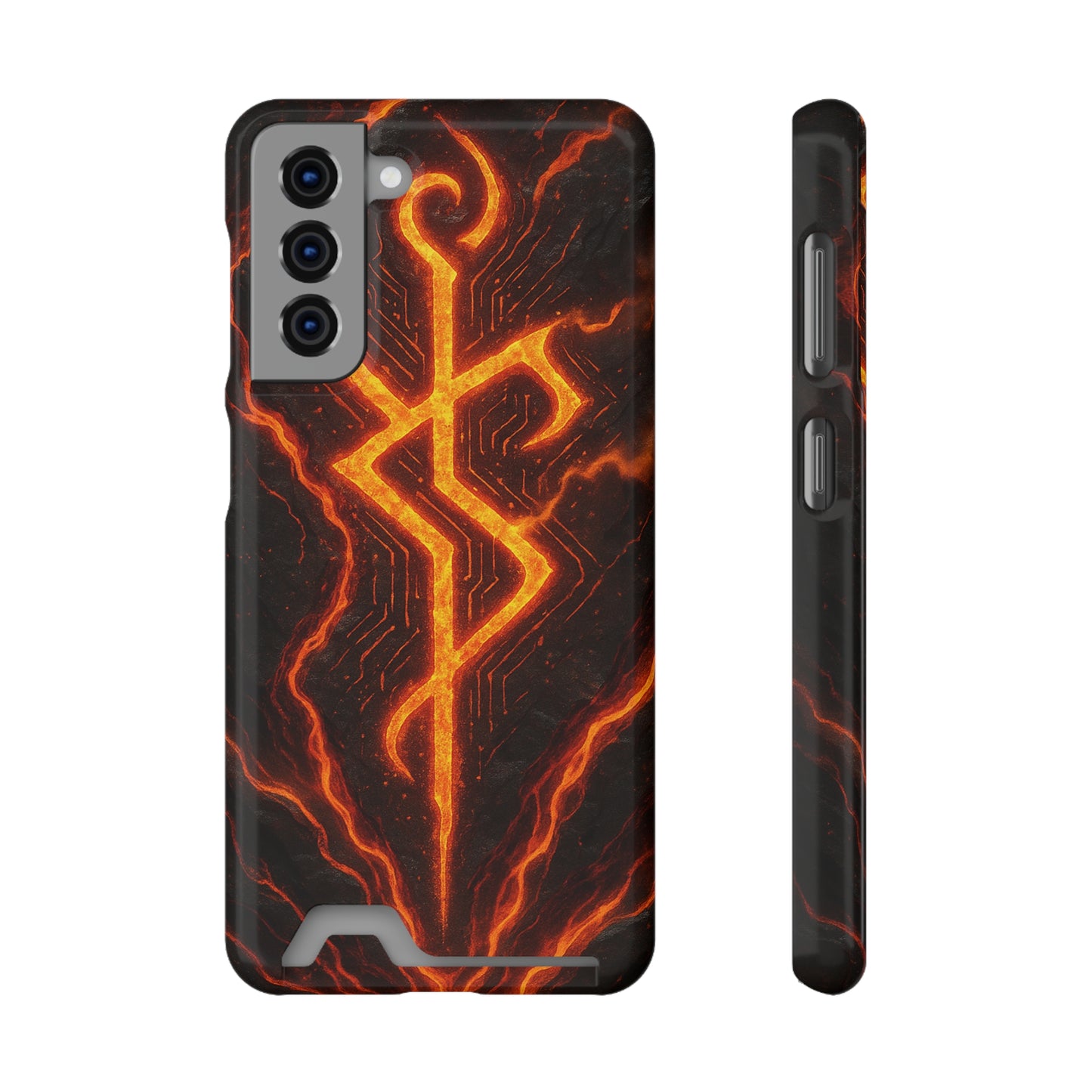 Molten Glyph • Samsung Galaxy S21 • MagSafe® Tough Case with Card Holder