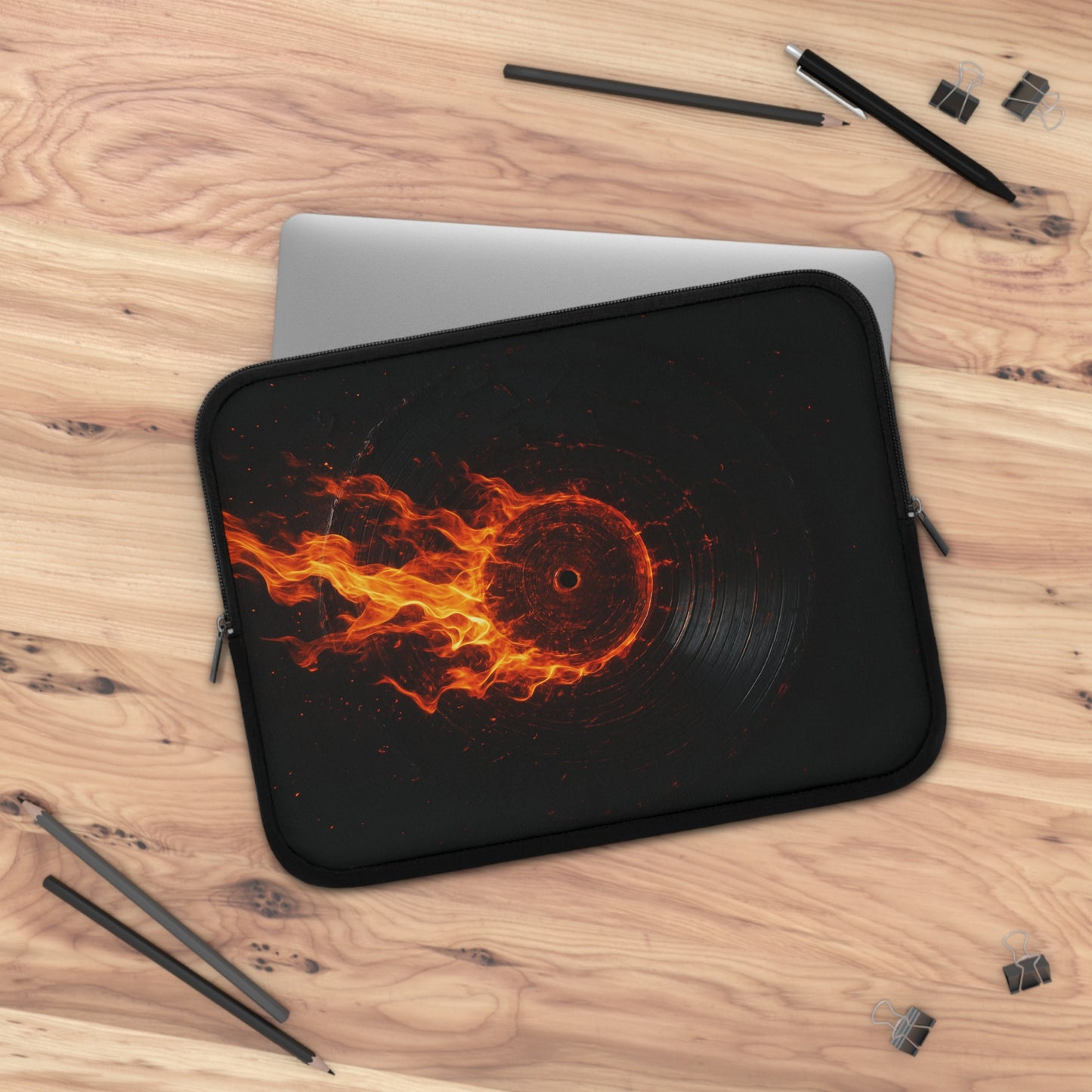 Vinyl Inferno • Dual Zipper Laptop Sleeve