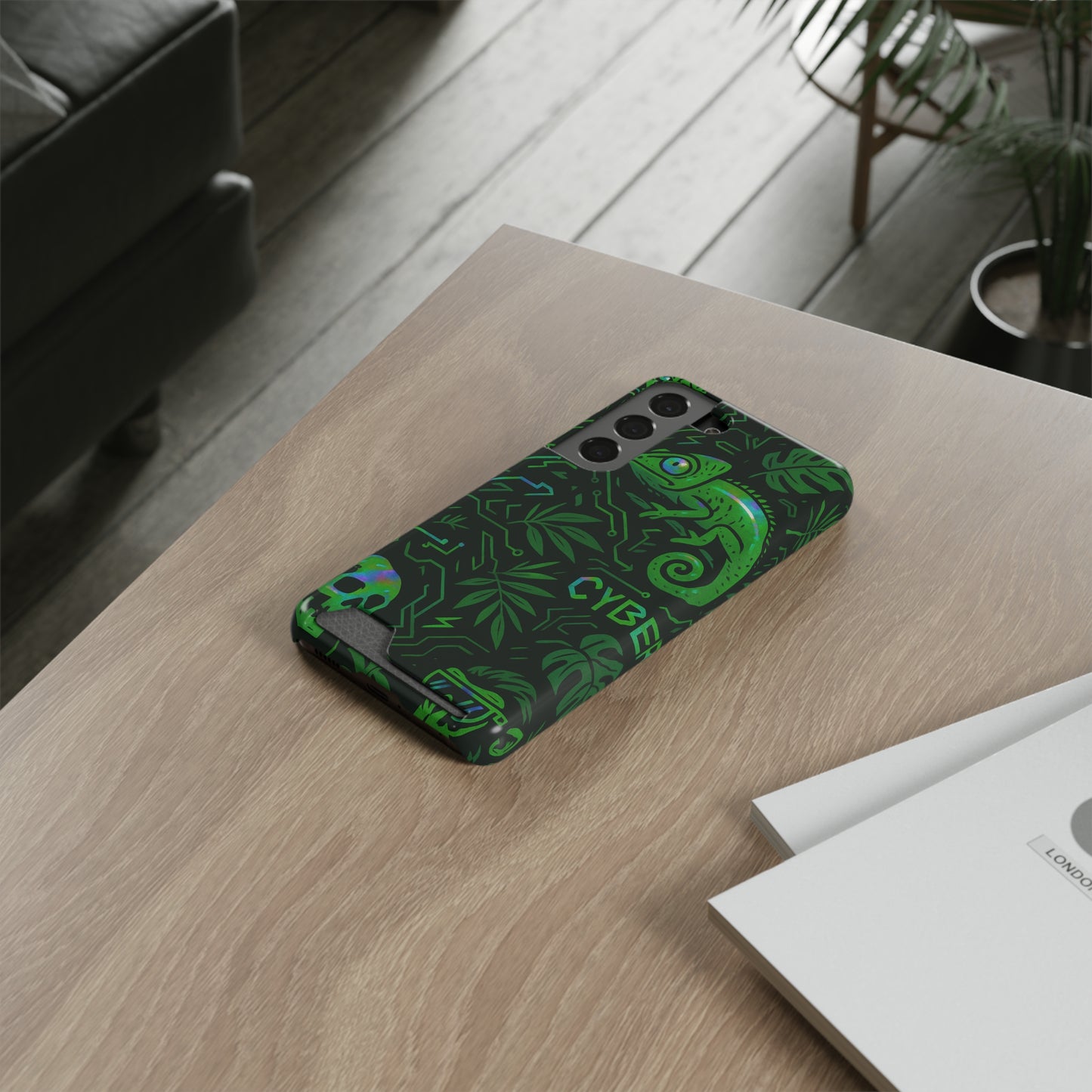 Digital Jungle • Samsung Galaxy S22 • MagSafe® Tough Case with Card Holder