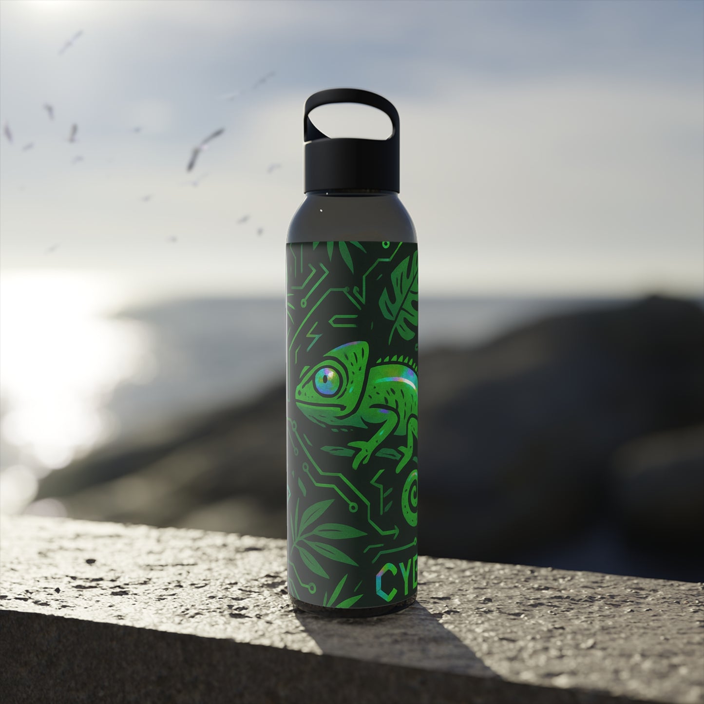 Digital Jungle • Sky Water Bottle 21.9 Oz