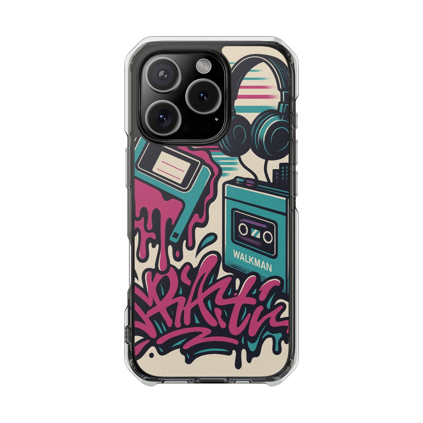 Retro Beats • Apple iPhone 16 • MagSafe® Clear Case