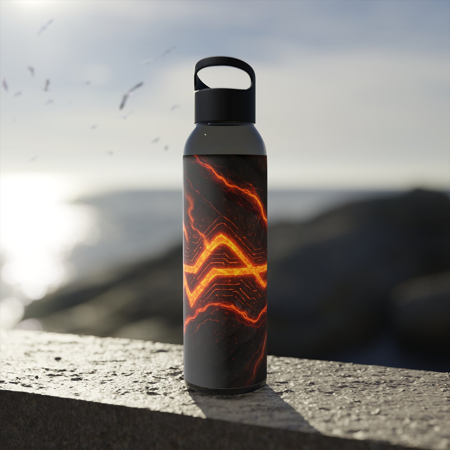 Molten Glyph • Sky Water Bottle 21.9 Oz