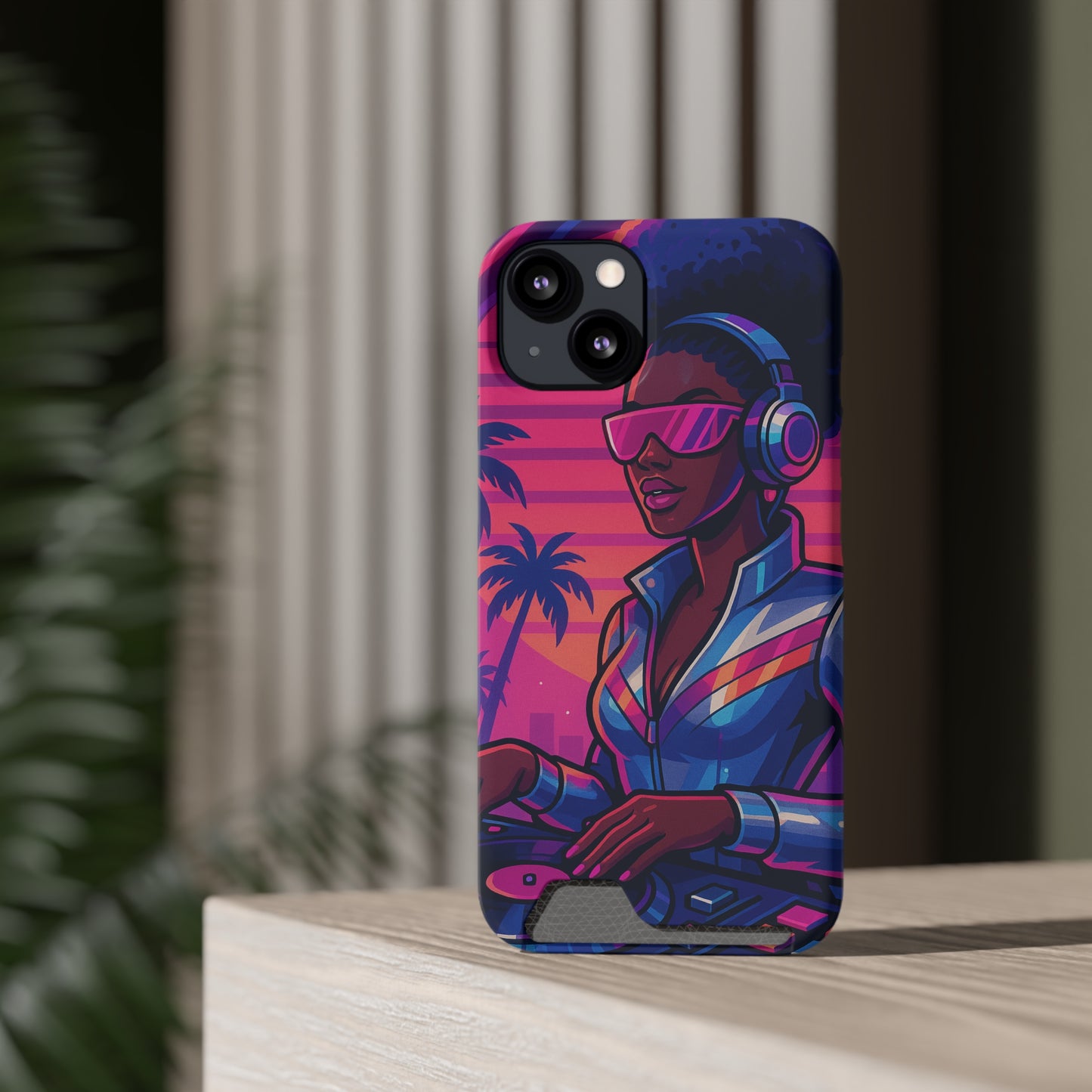 Afro Grooving • Apple iPhone 13 • MagSafe® Tough Case with Card Holder