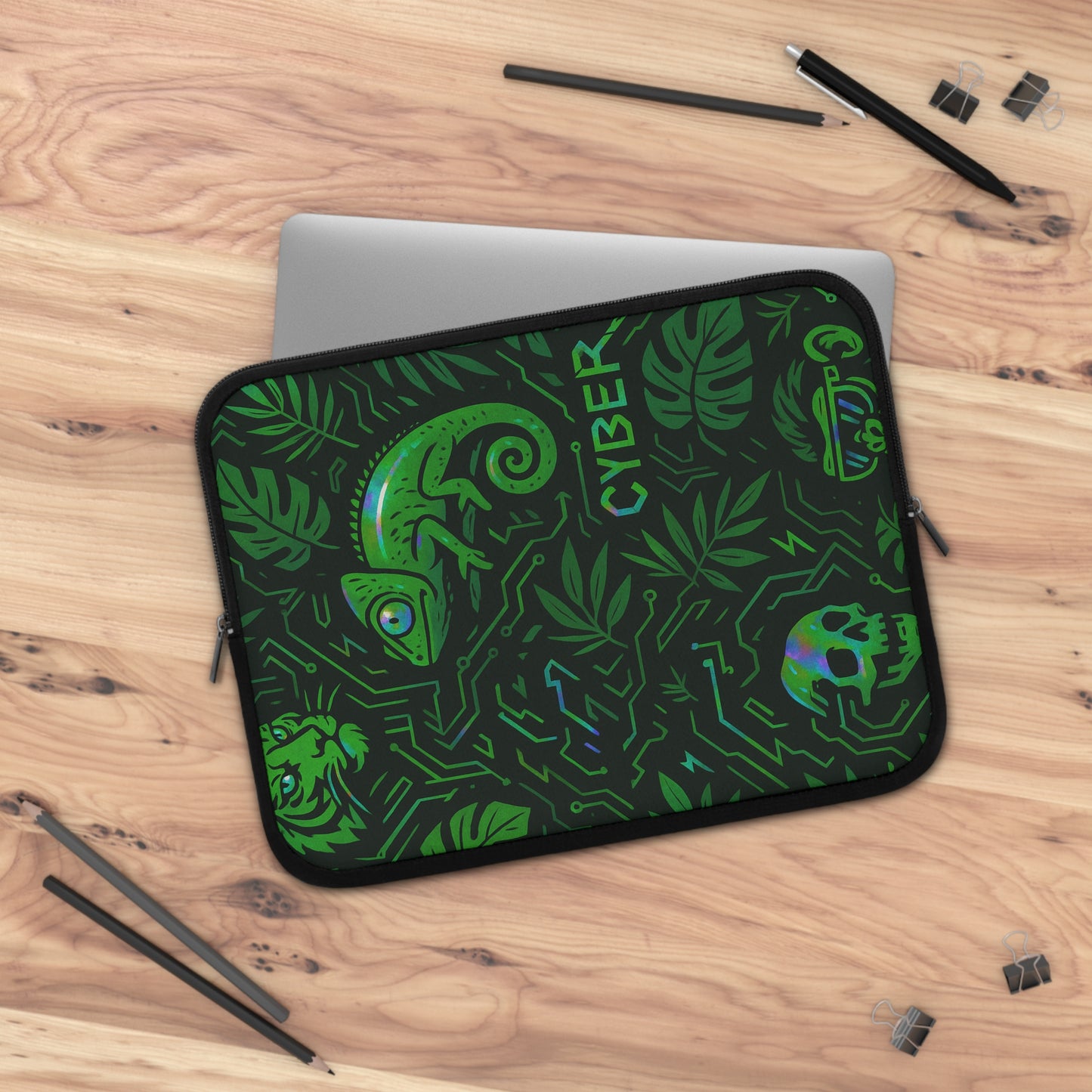 Digital Jungle • Dual Zipper Laptop Sleeve