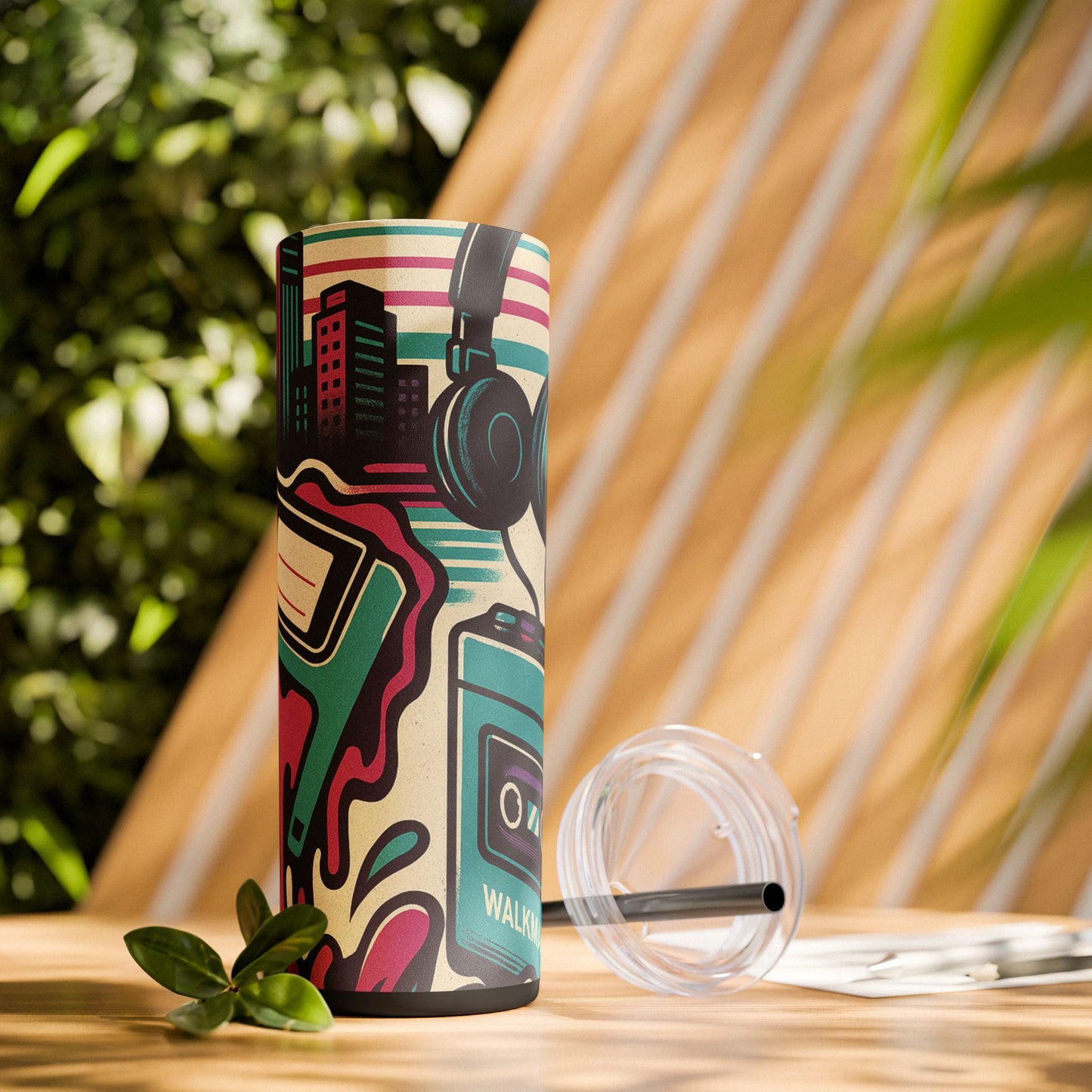 Retro Beats • Skinny Tumbler 20 Oz