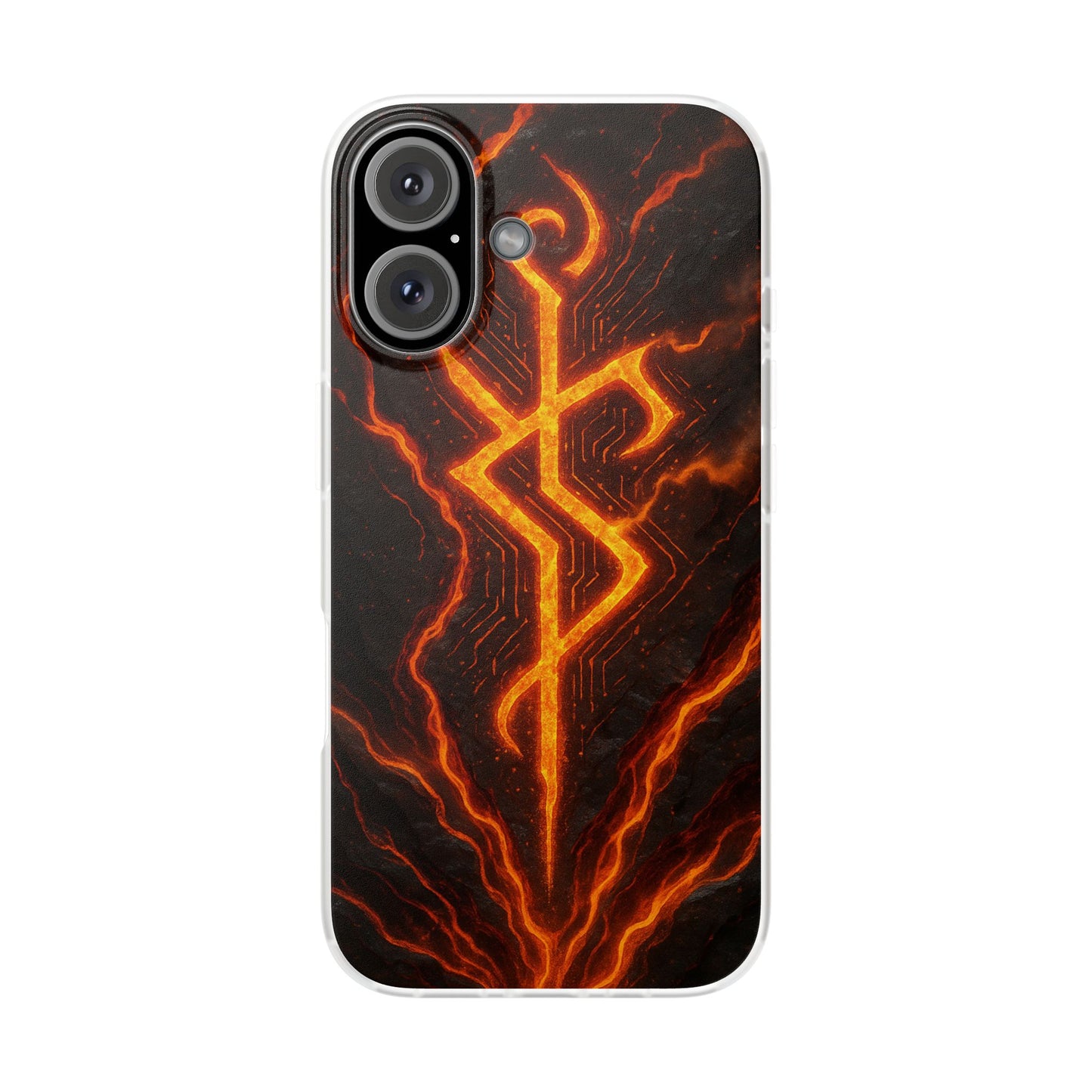 Molten Glyph • Apple iPhone 16 • Flexi Clear Case