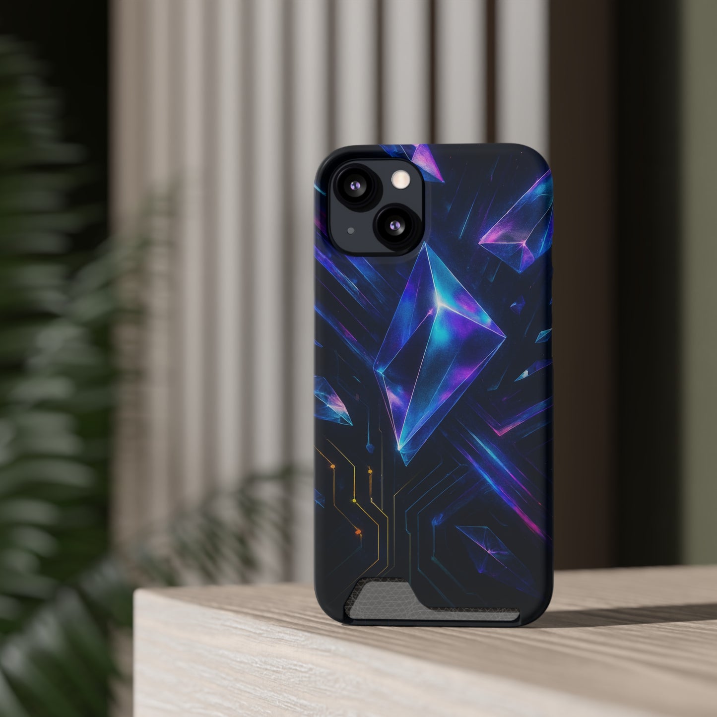 Circuit Shard • Apple iPhone 13 • MagSafe® Tough Case with Card Holder