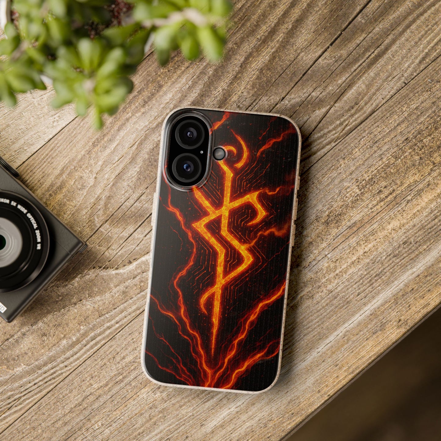 Molten Glyph • Apple iPhone 16 Eco-Friendly Phone Case