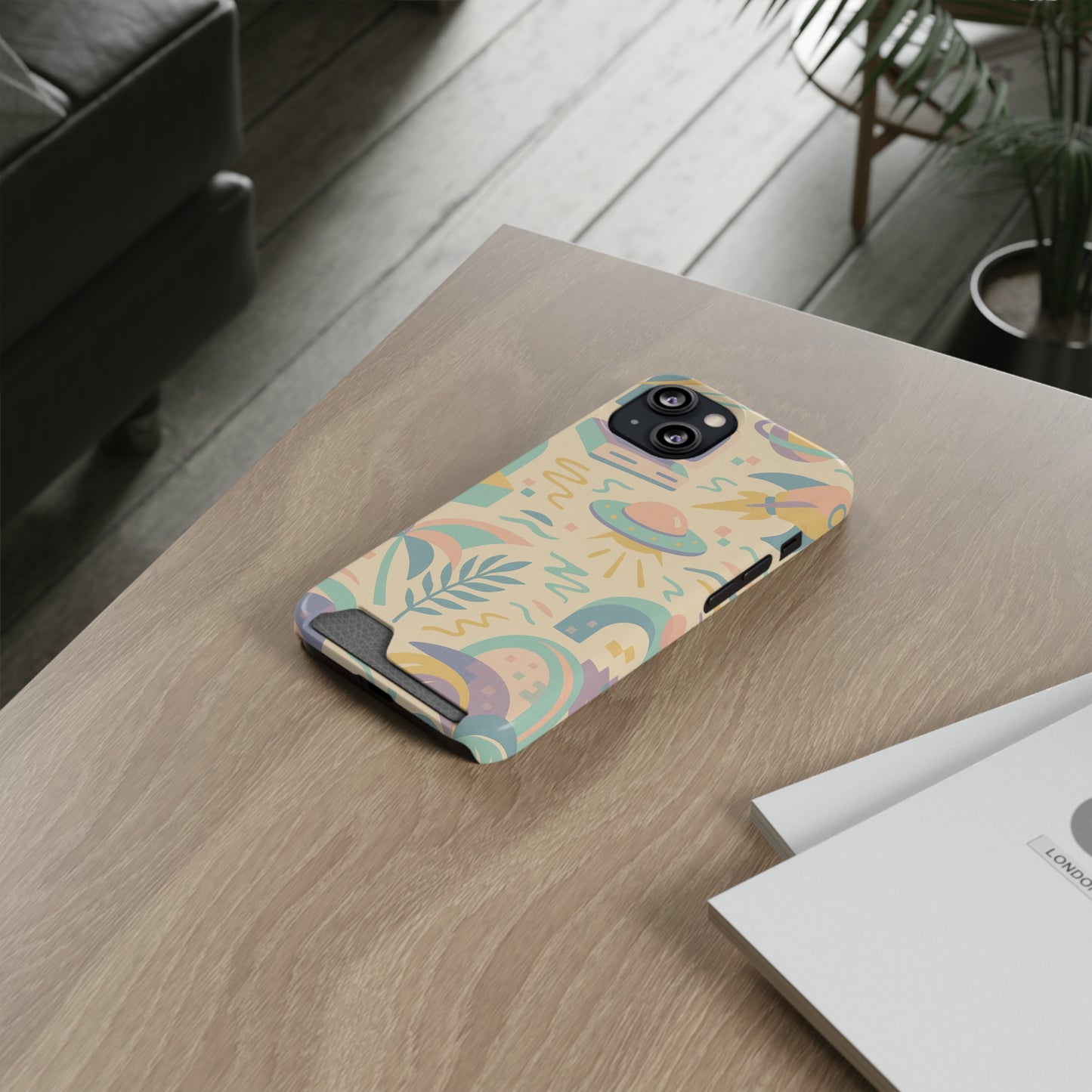 Galactic Whimsy • Apple iPhone 13 • MagSafe® Tough Case with Card Holder