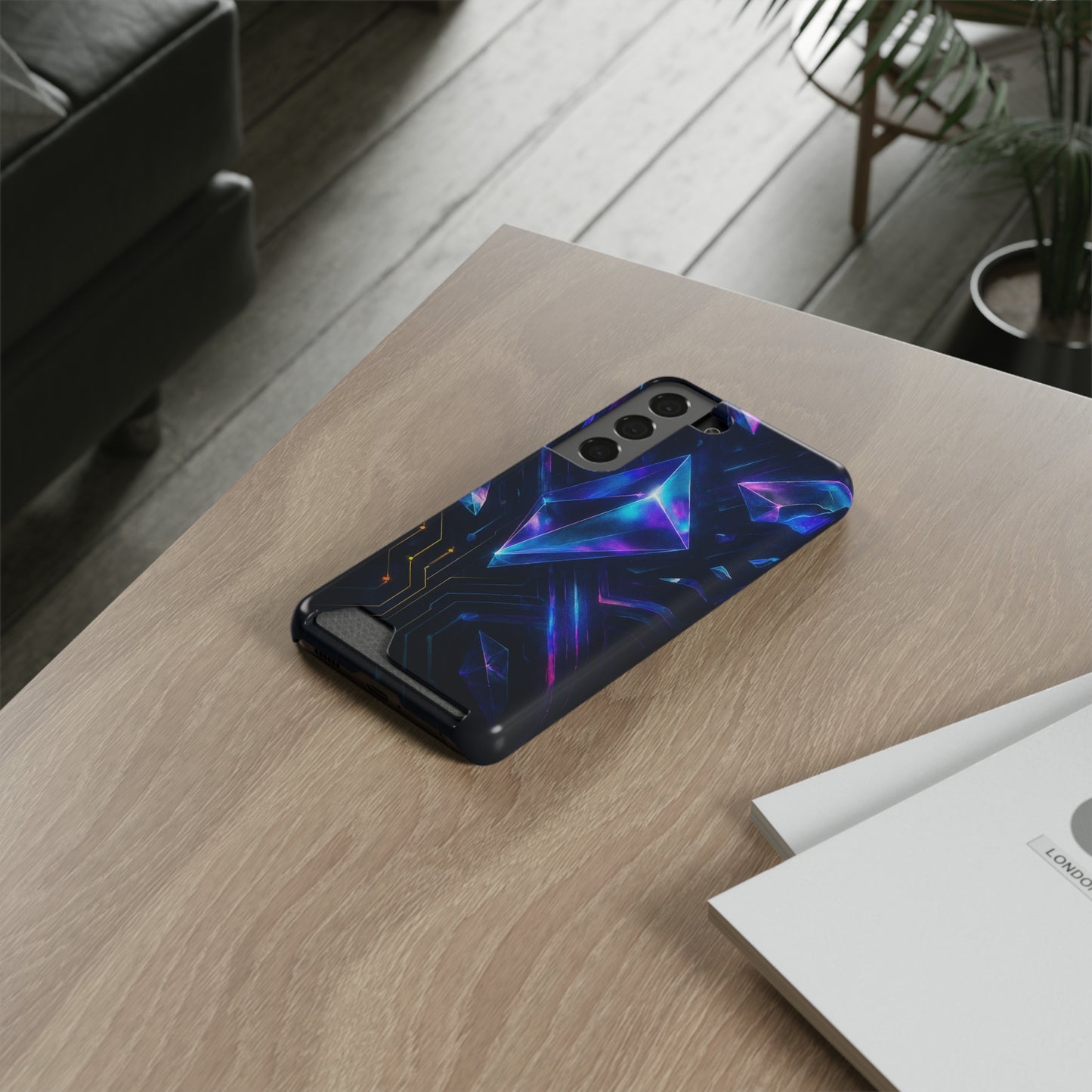 Circuit Shard • Samsung Galaxy S22 • MagSafe® Tough Case with Card Holder