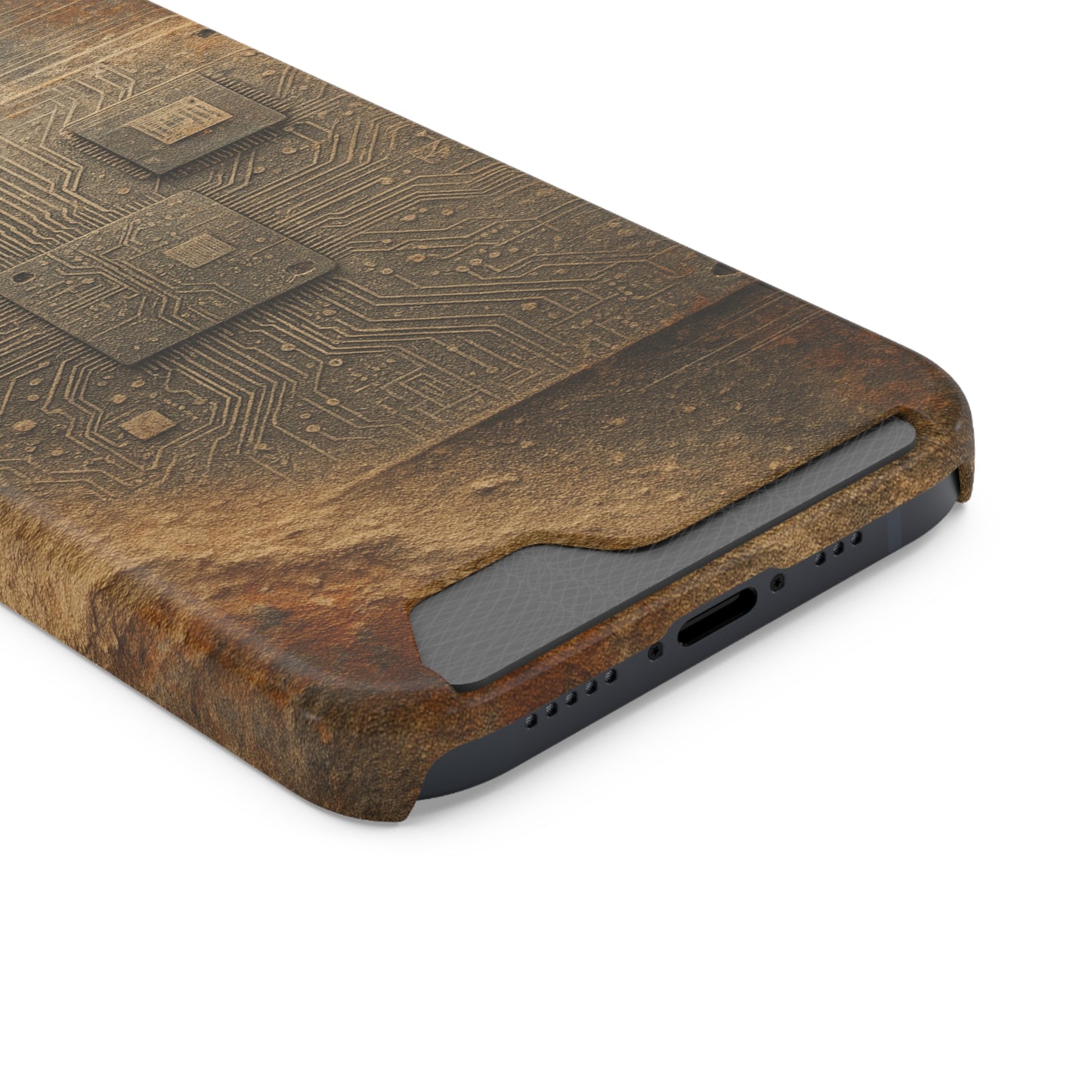Sand Circuit • Apple iPhone 13 • MagSafe® Tough Case with Card Holder