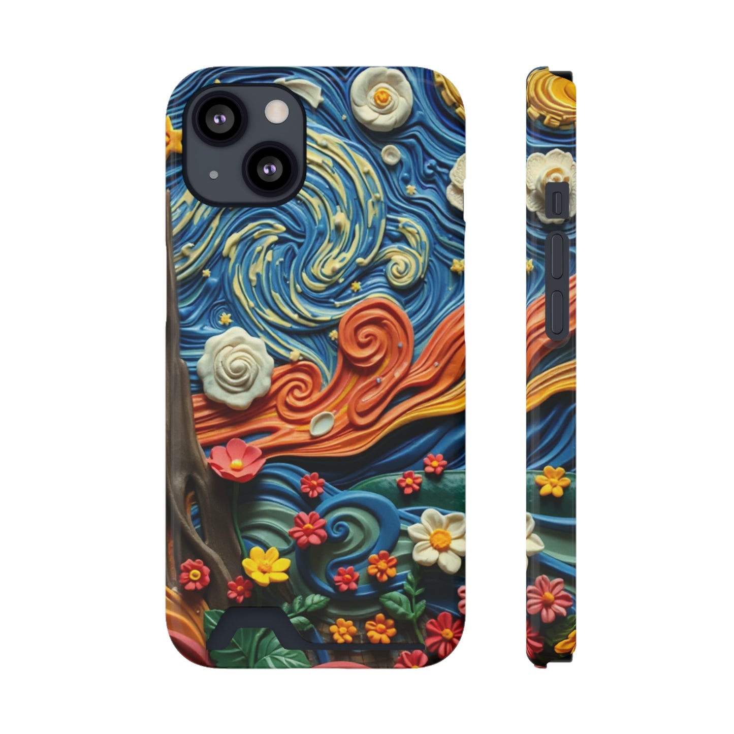 Pastel Paradise • Apple iPhone 13 • MagSafe® Tough Case with Card Holder