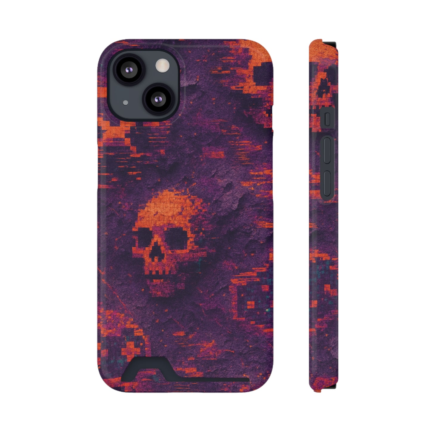 Death Glitch • Apple iPhone 13 • MagSafe® Tough Case with Card Holder