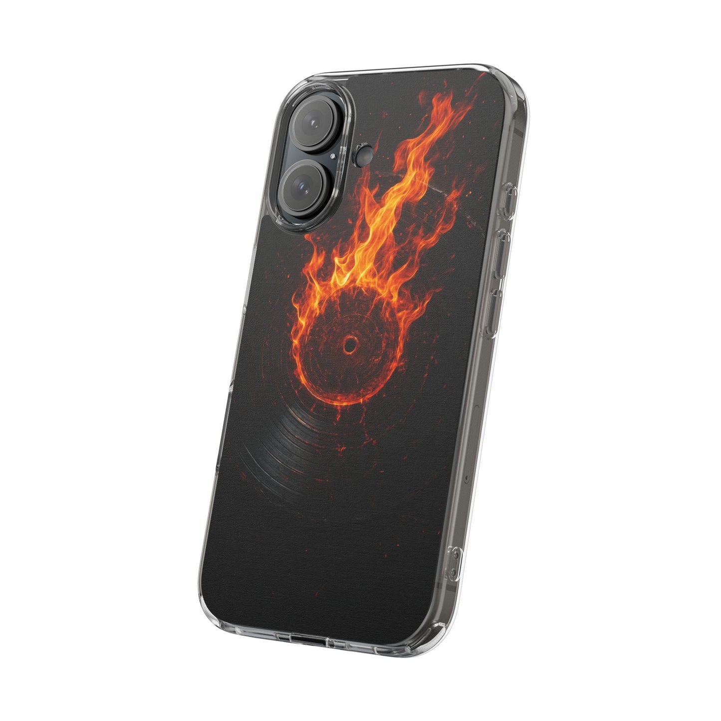 Vinyl Inferno • Apple iPhone 16 • Clear Case