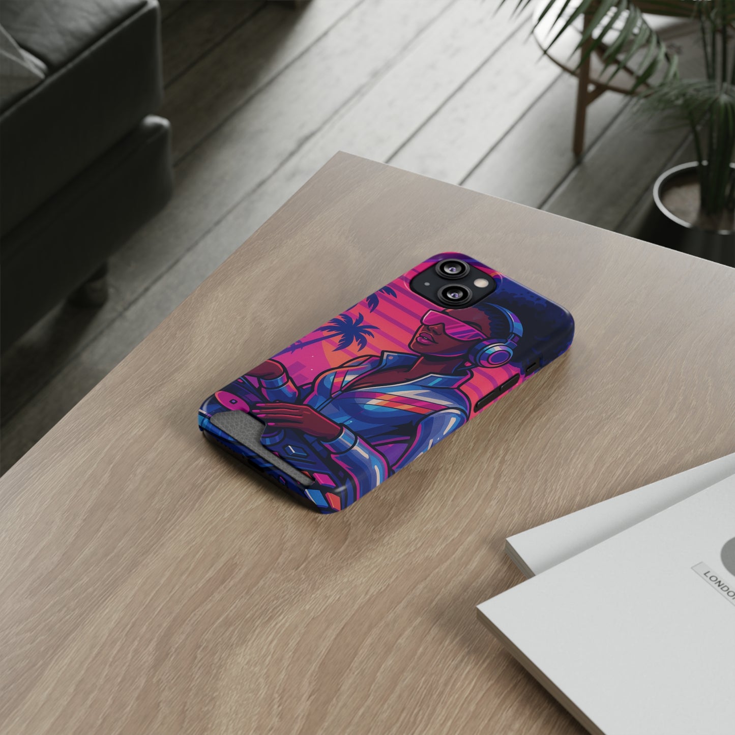 Afro Grooving • Apple iPhone 13 • MagSafe® Tough Case with Card Holder