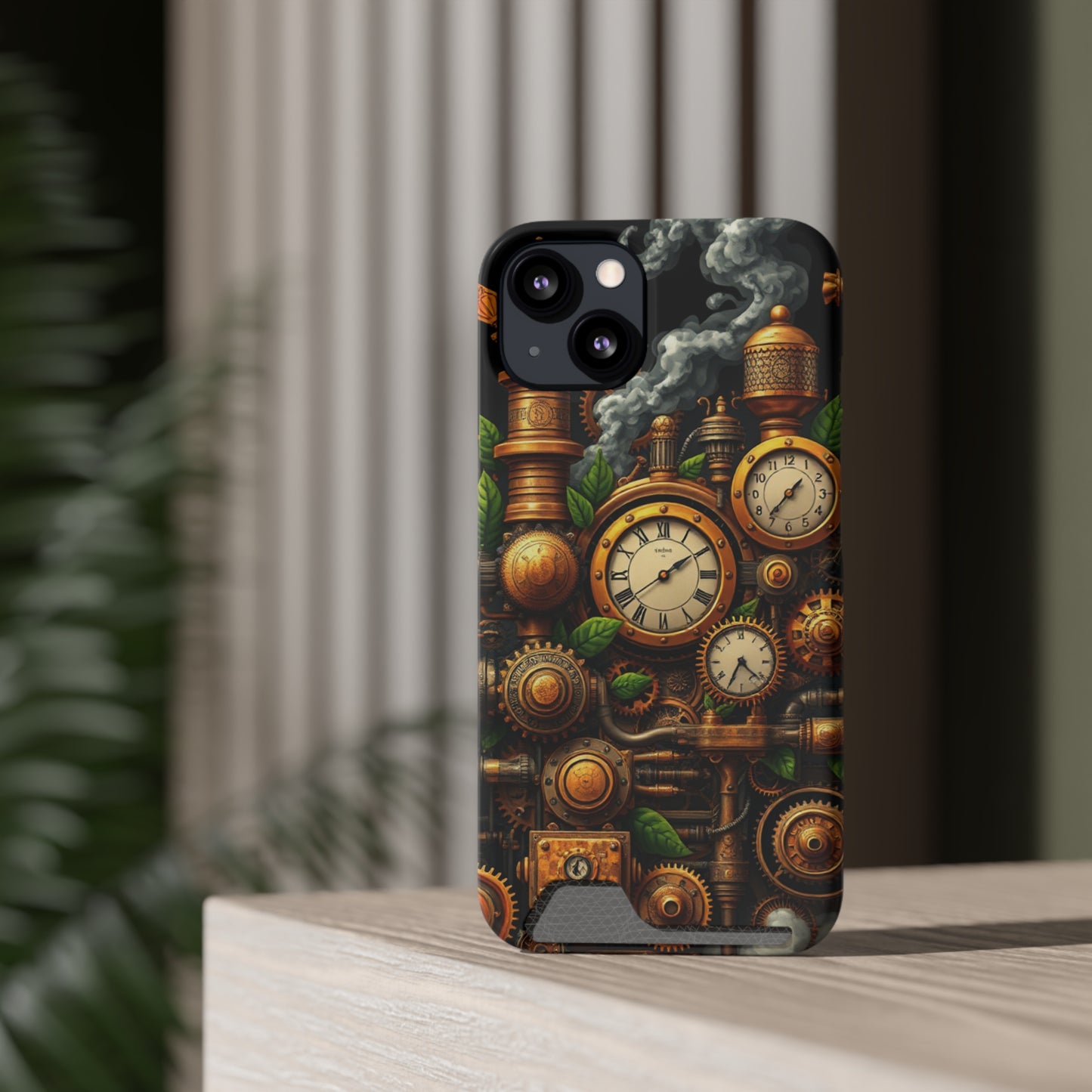 Steampunk Signal • Apple iPhone 13 • MagSafe® Tough Case with Card Holder