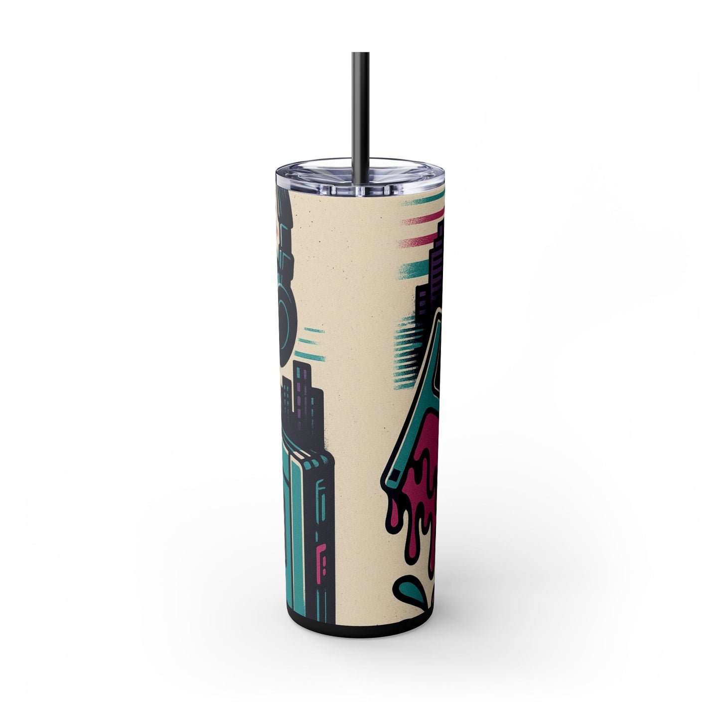 Retro Beats • Skinny Tumbler 20 Oz
