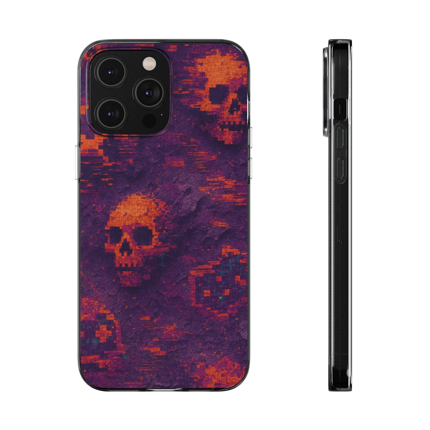 Death Glitch • Apple iPhone 14 • Flexi Clear Case