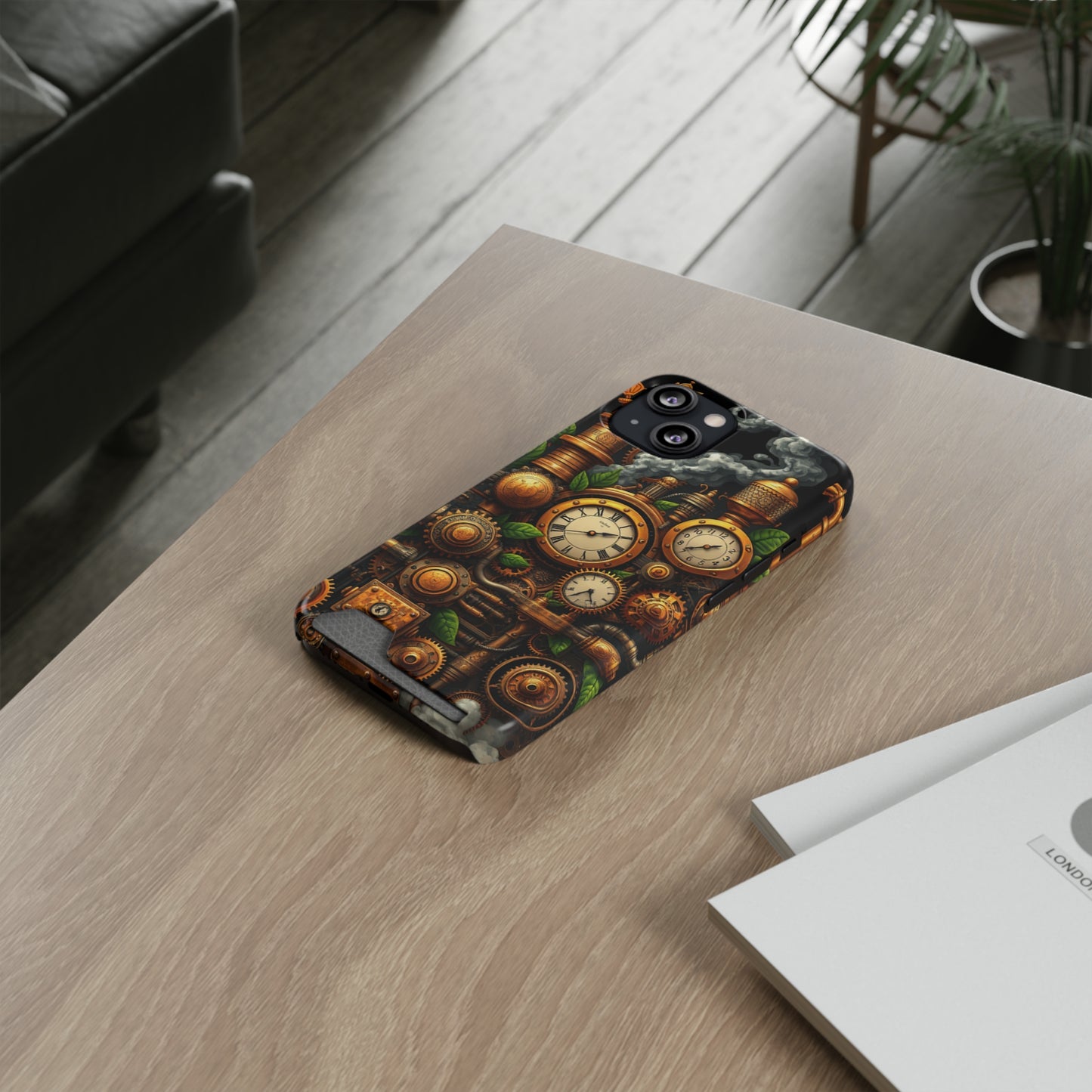 Steampunk Signal • Apple iPhone 13 • MagSafe® Tough Case with Card Holder