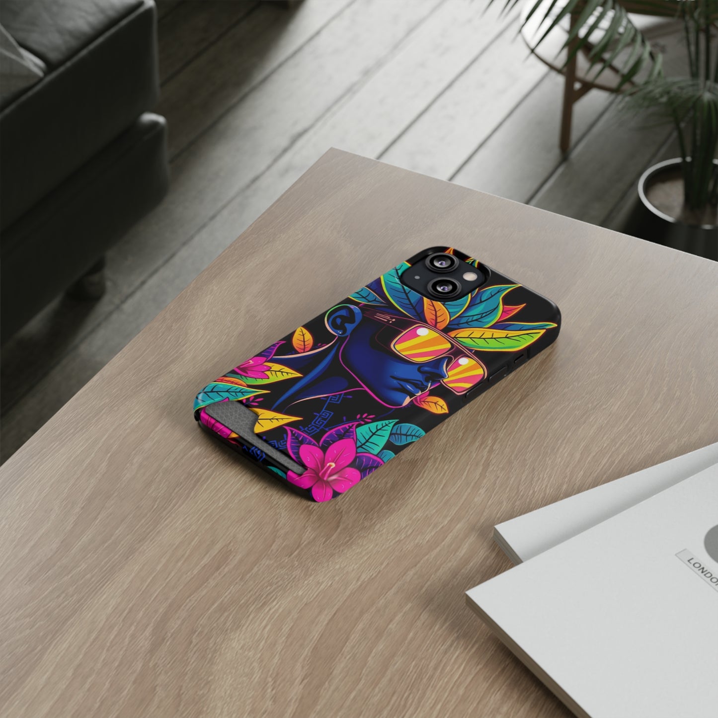 Neon Punk • Apple iPhone 13 • MagSafe® Tough Case with Card Holder
