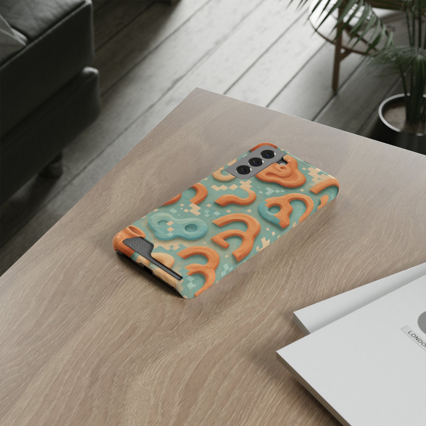Pixel Clay • Samsung Galaxy S21 • MagSafe® Tough Case with Card Holder