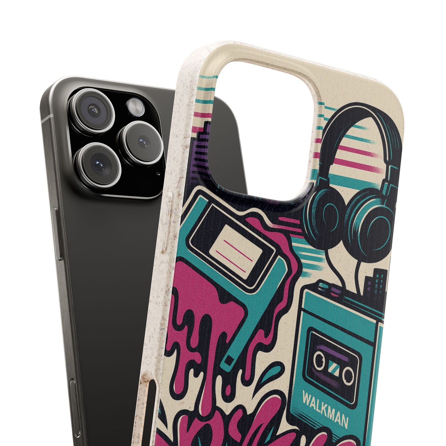Retro Beats • Apple iPhone 16 Eco-Friendly Phone Case