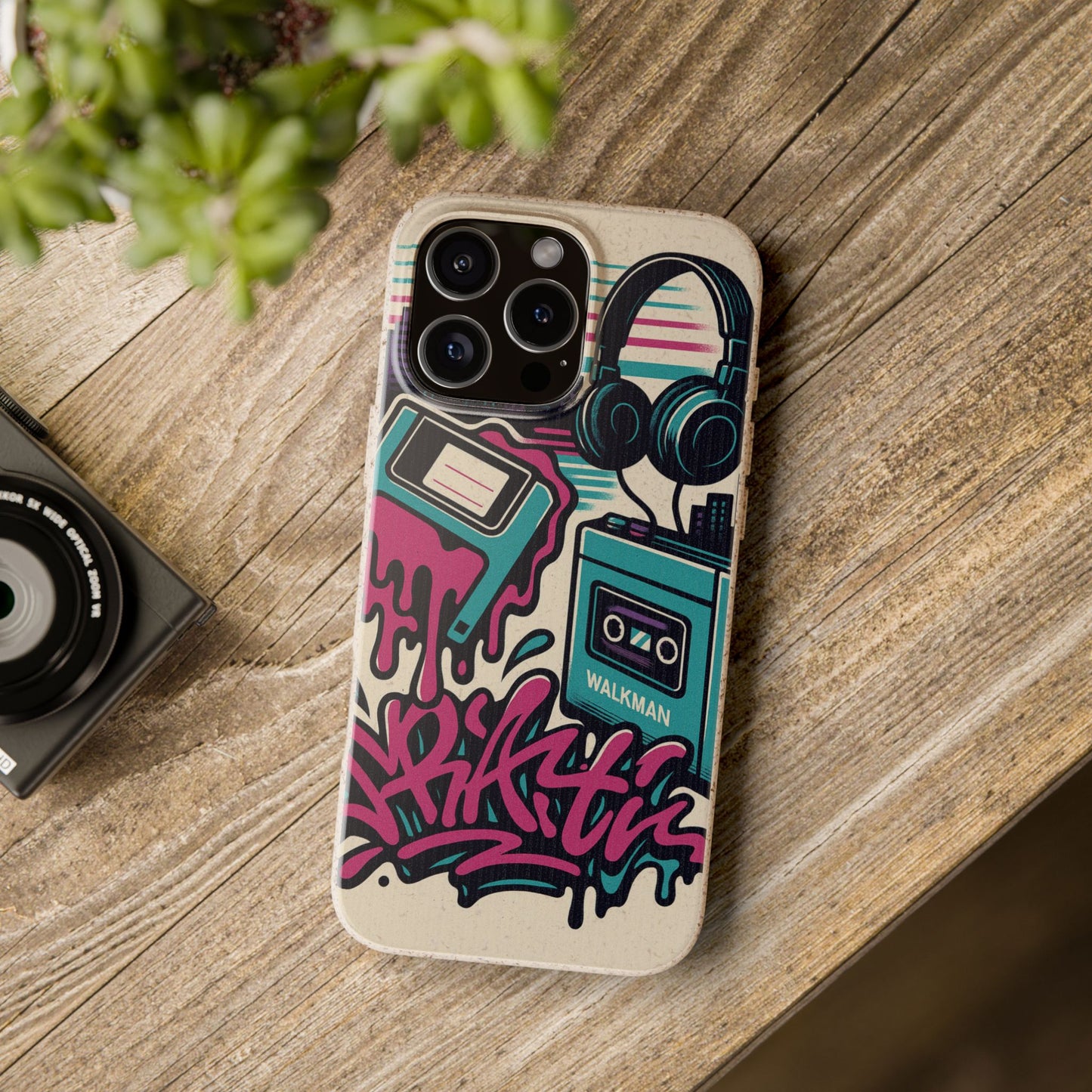 Retro Beats • Apple iPhone 16 Eco-Friendly Phone Case