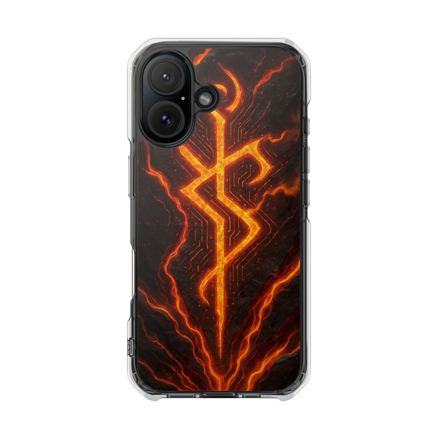 Molten Glyph • Apple iPhone 16 • MagSafe® Clear Case