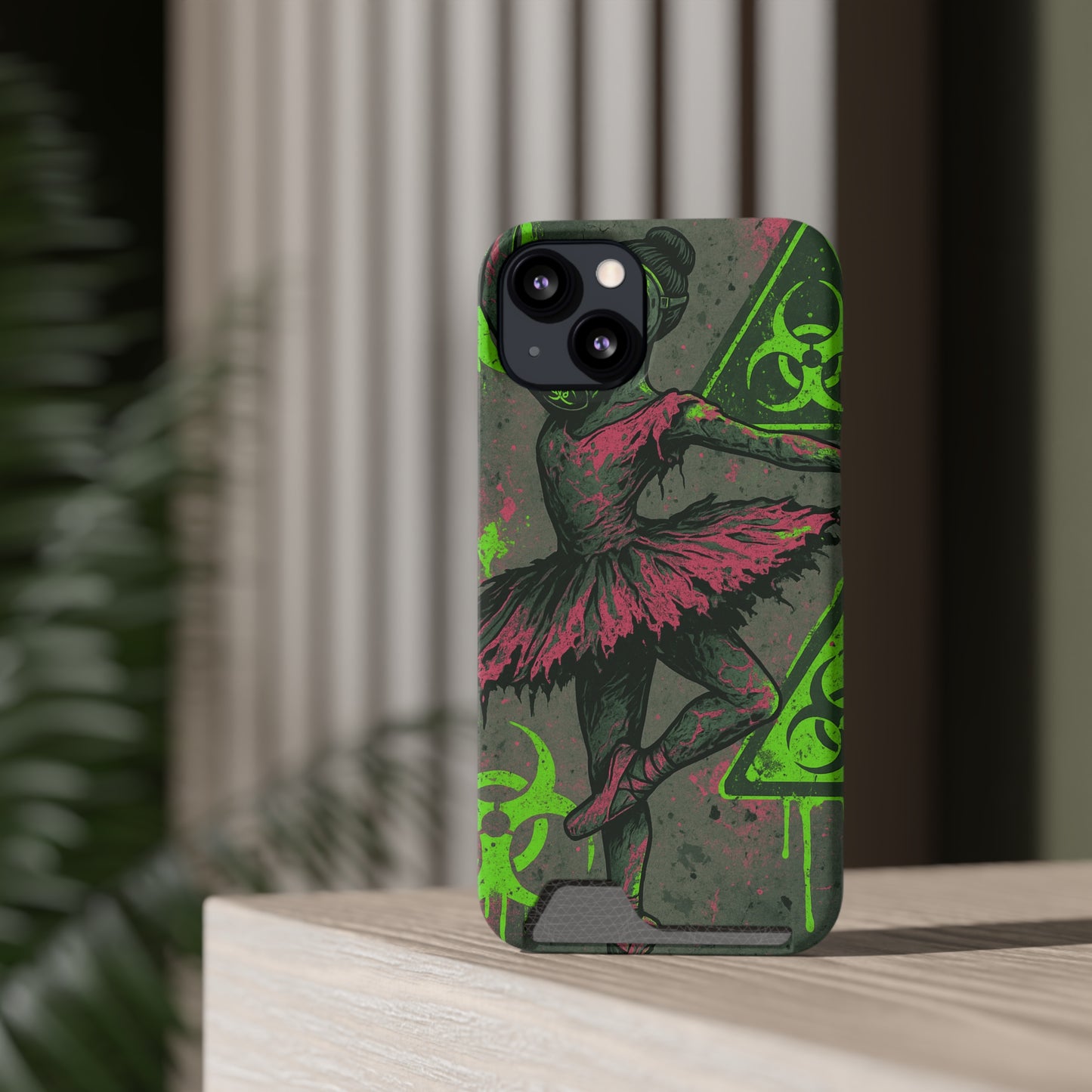 Biohazard Ballerina • Apple iPhone 13 • MagSafe® Tough Case with Card Holder
