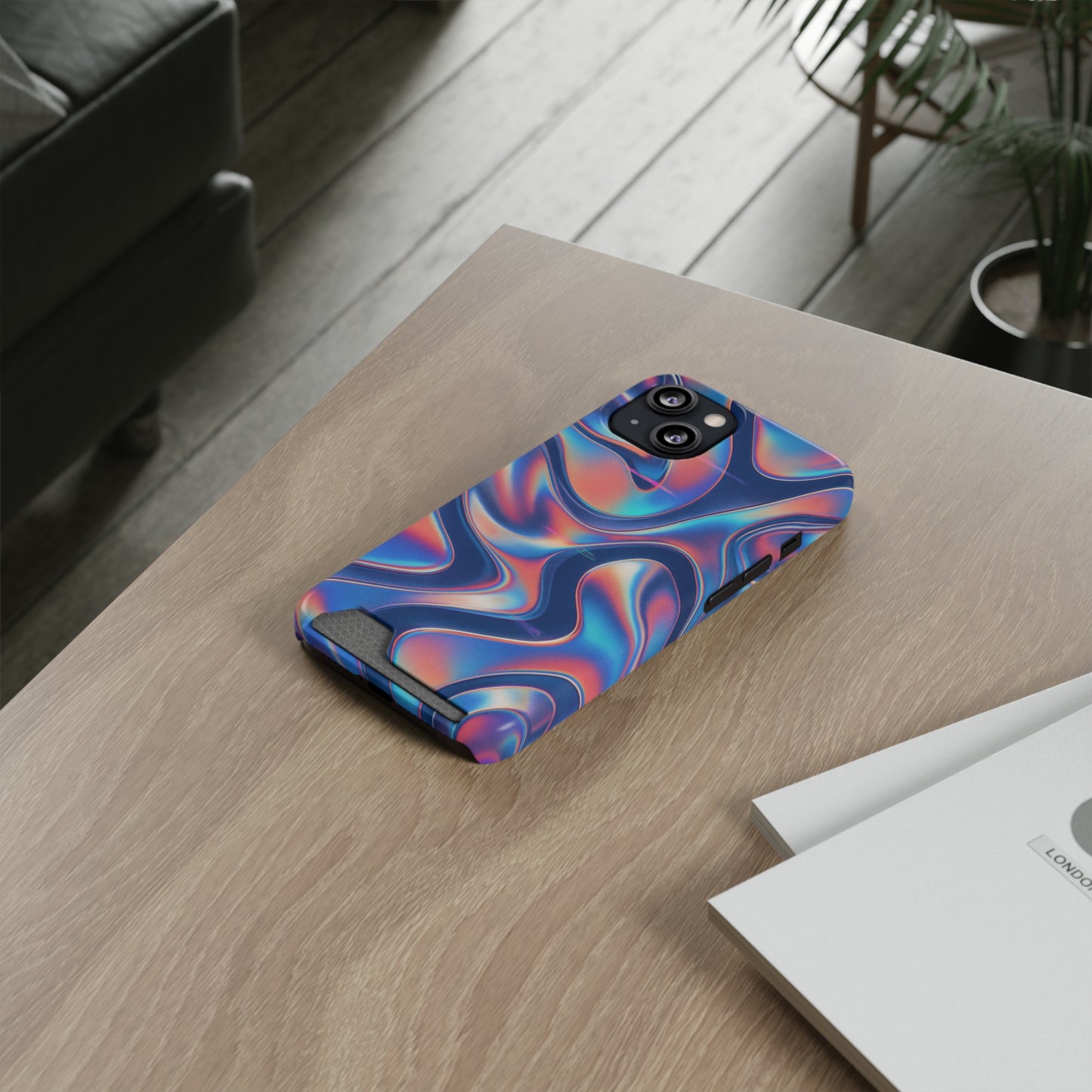 Chrome Illusion • Apple iPhone 13 • MagSafe® Tough Case with Card Holder