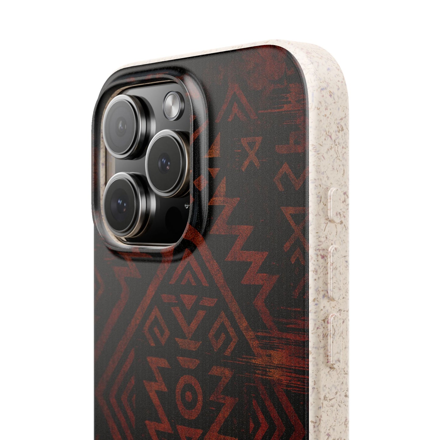 Tribal Glitch • Apple iPhone 16 Eco-Friendly Phone Case